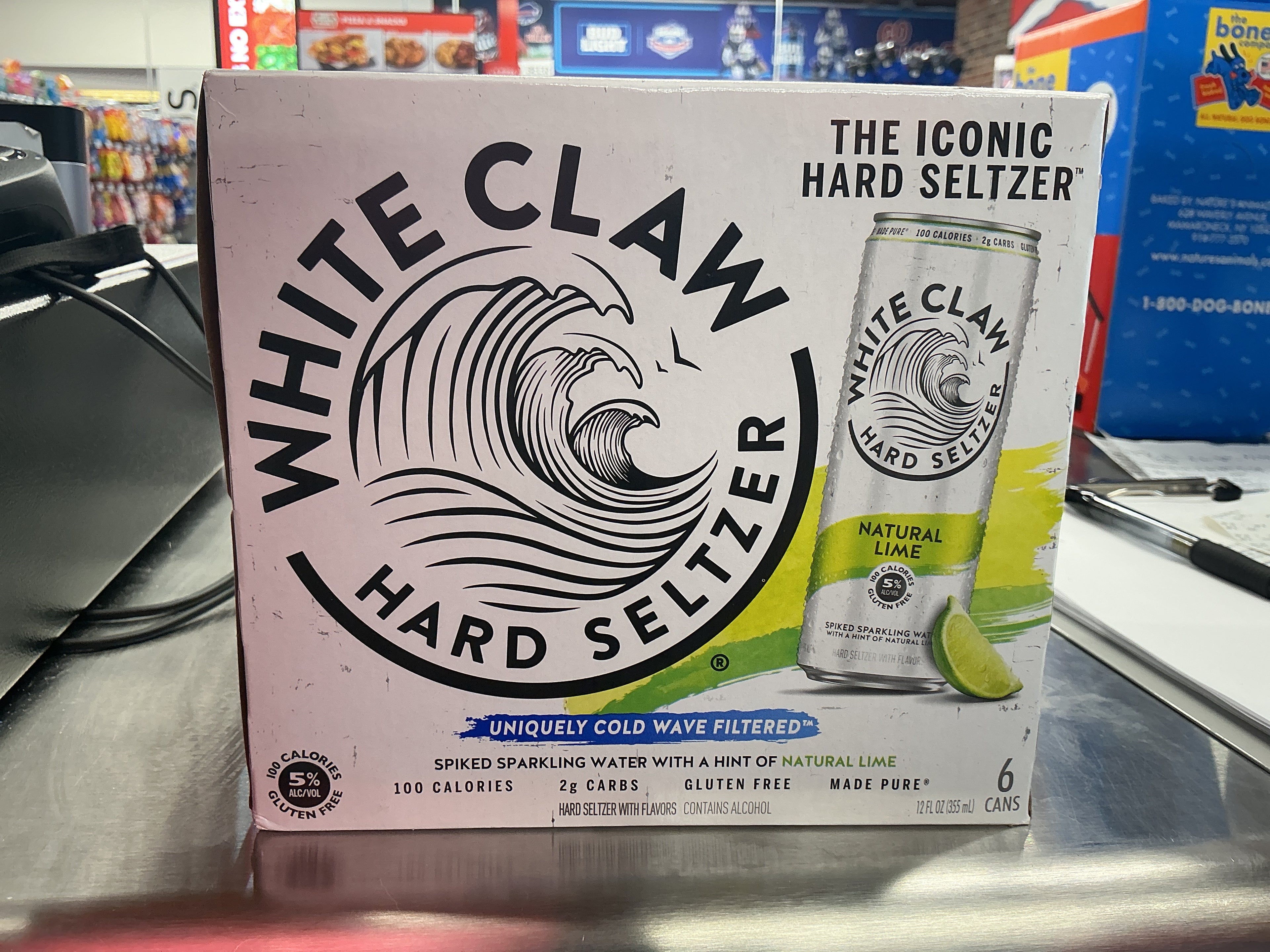 White claw natural lime 12oz