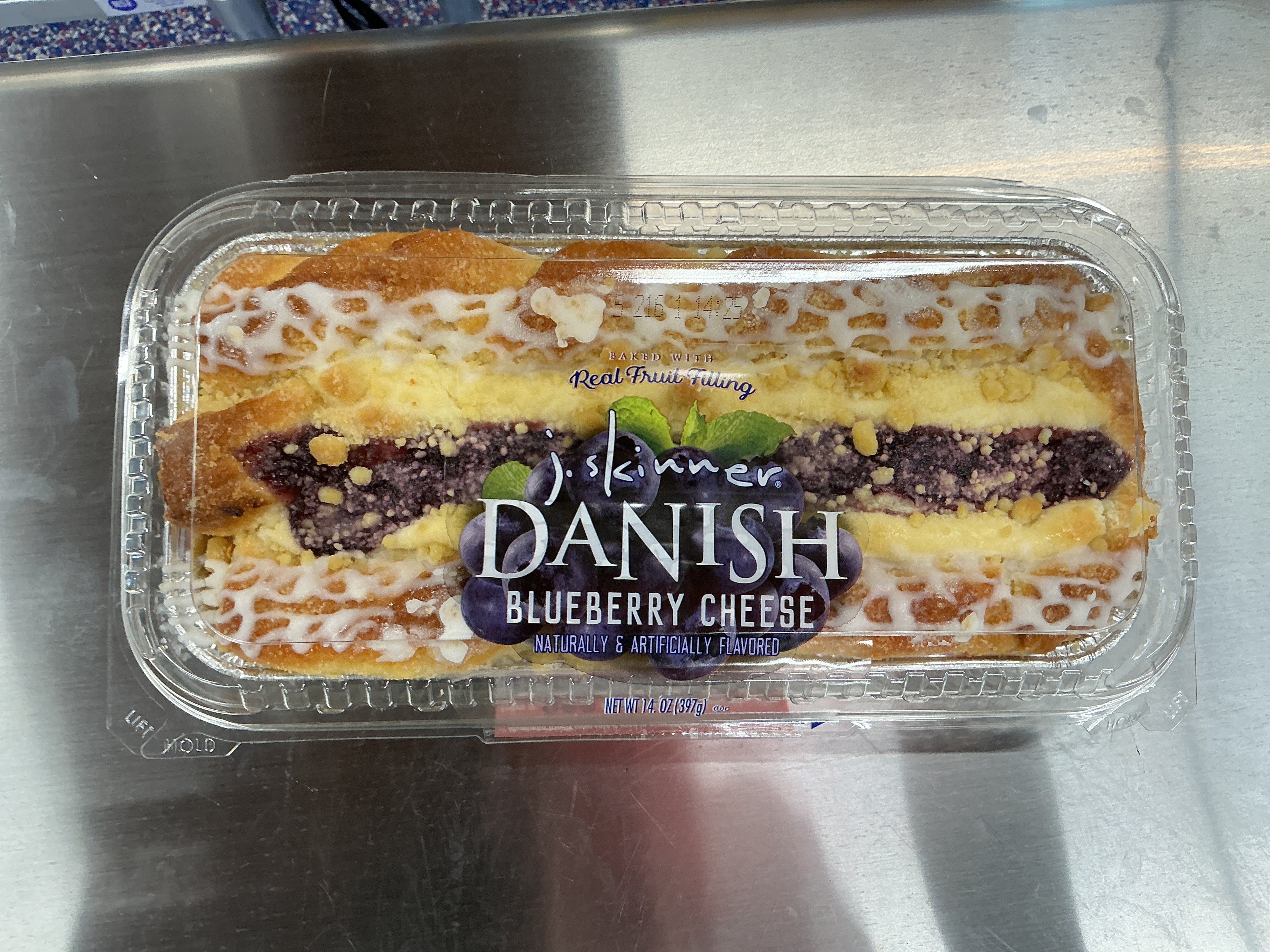 J’s Blueberry and Cheese Danish Strip