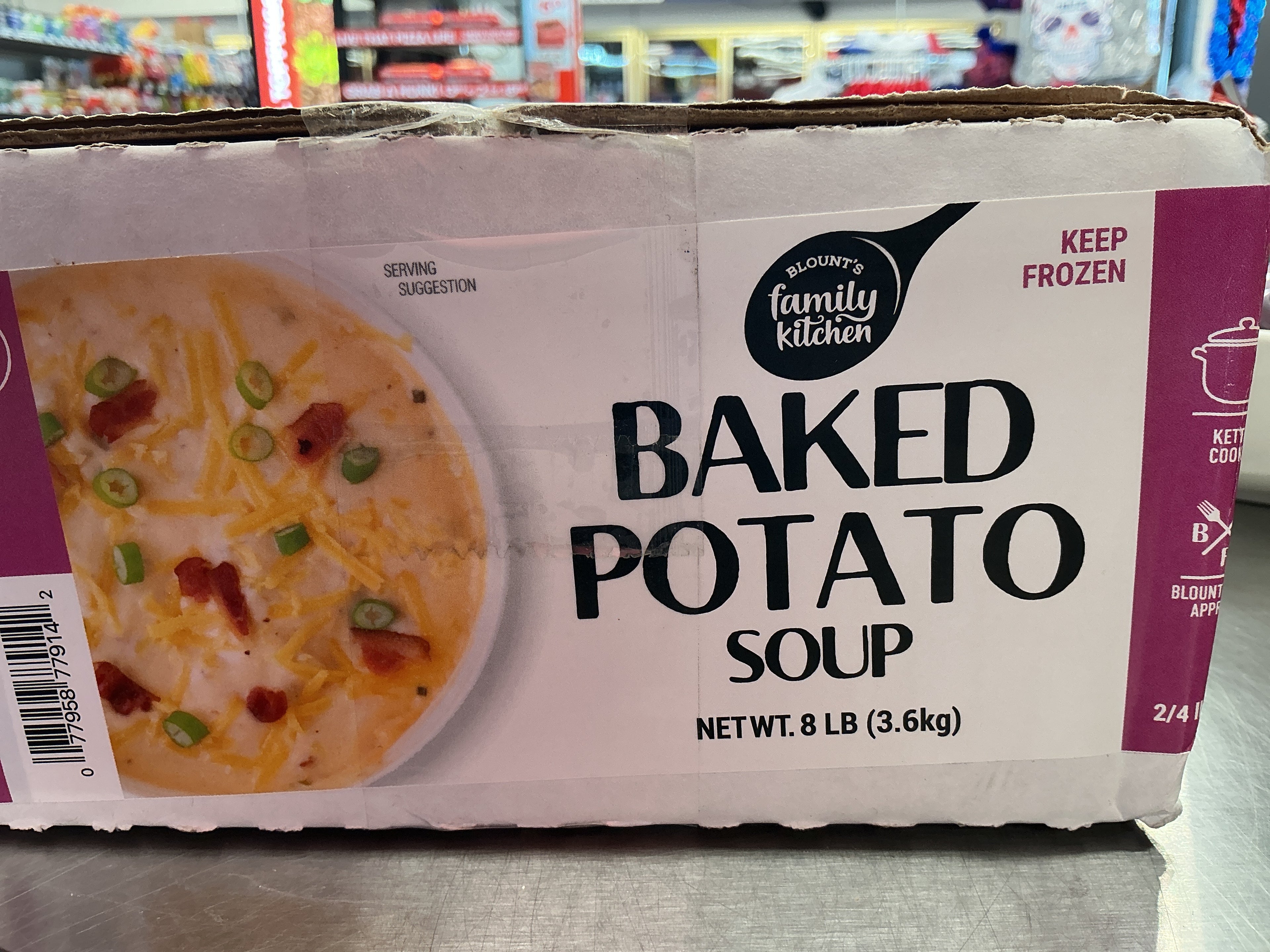 Cup of hot Baked potato soup