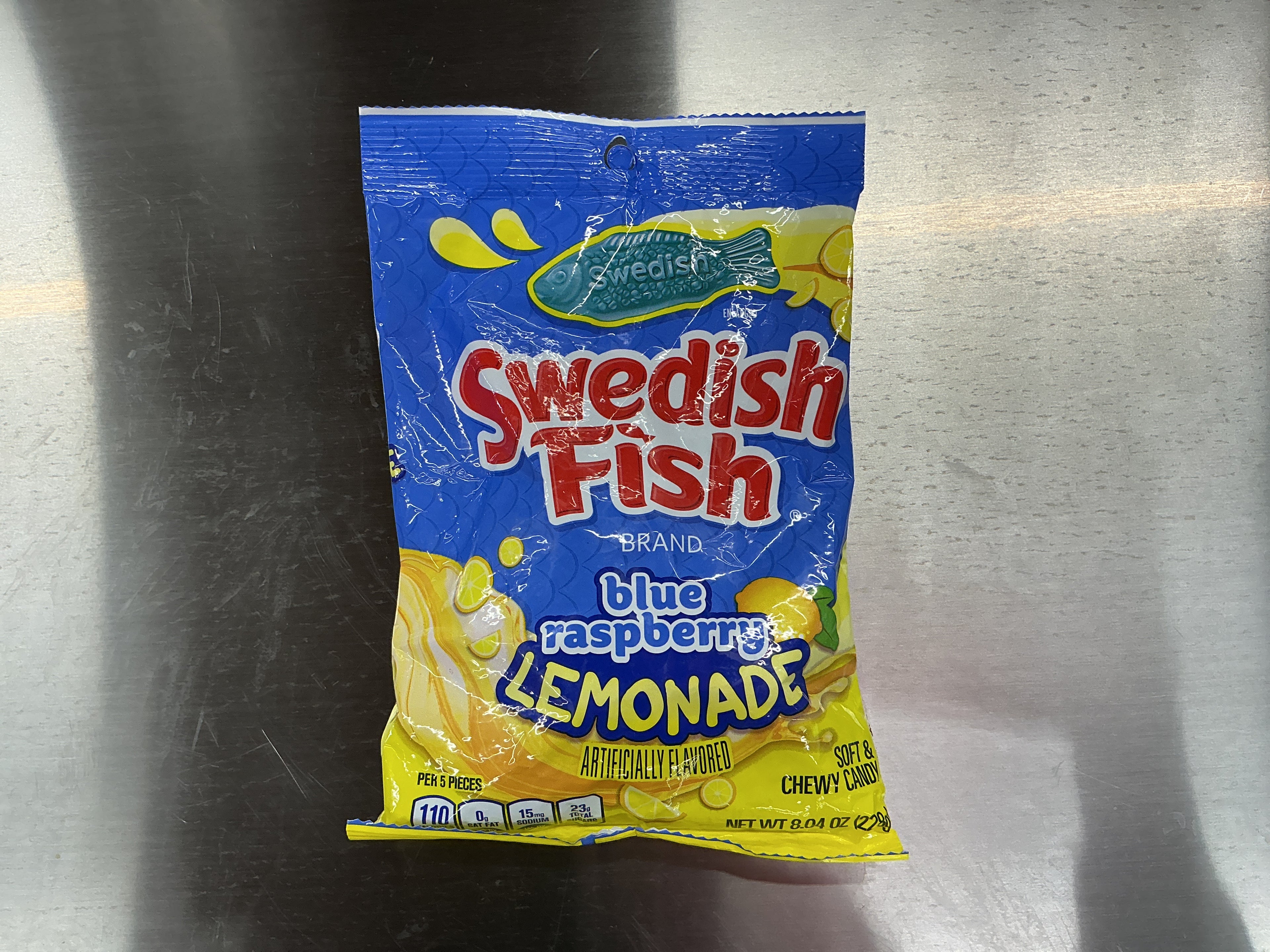 Swedish fish blu raz lemonade