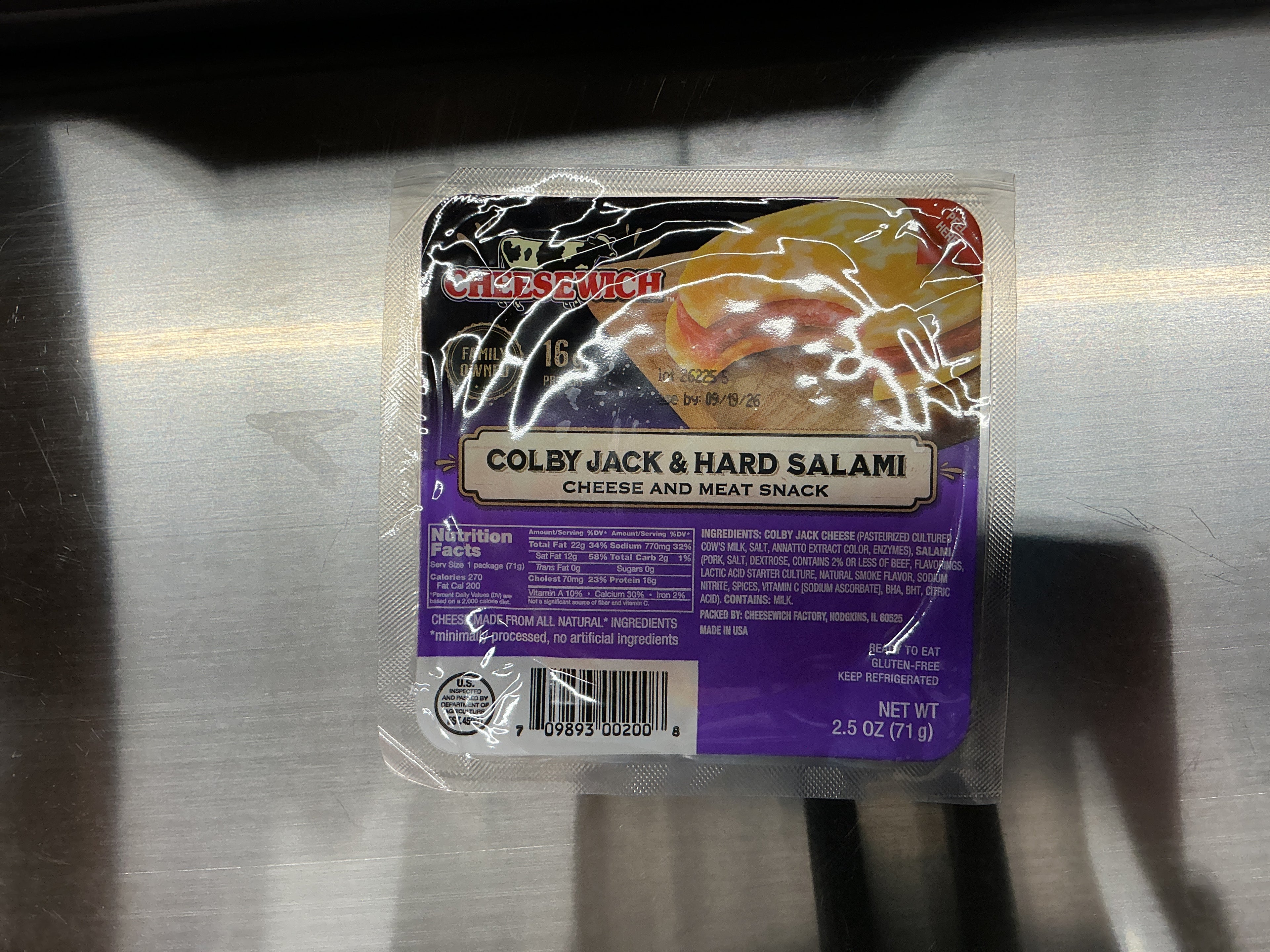 Cheese with Colby Jack And Hard Salami