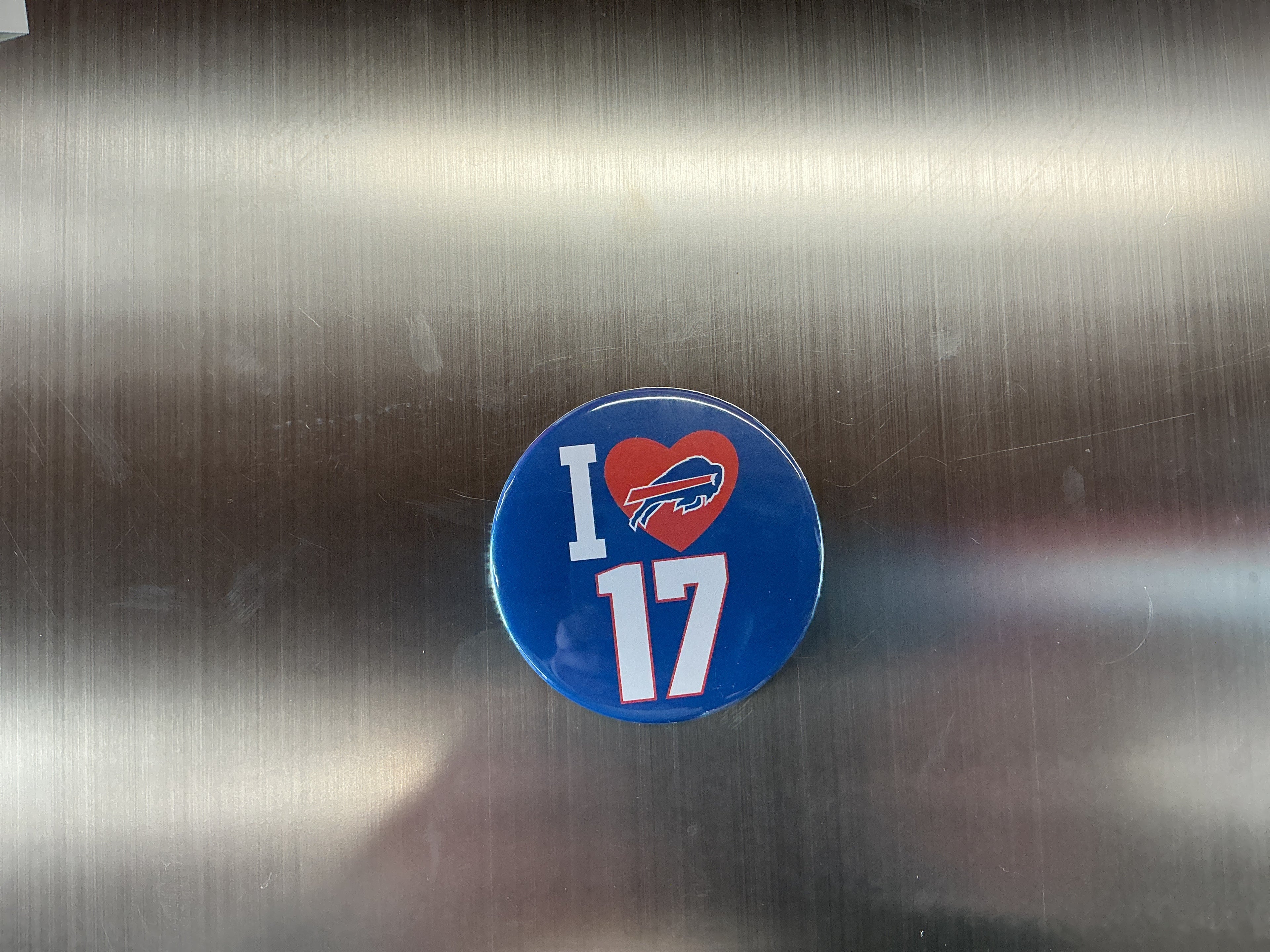 I Love 17 luggage tag
