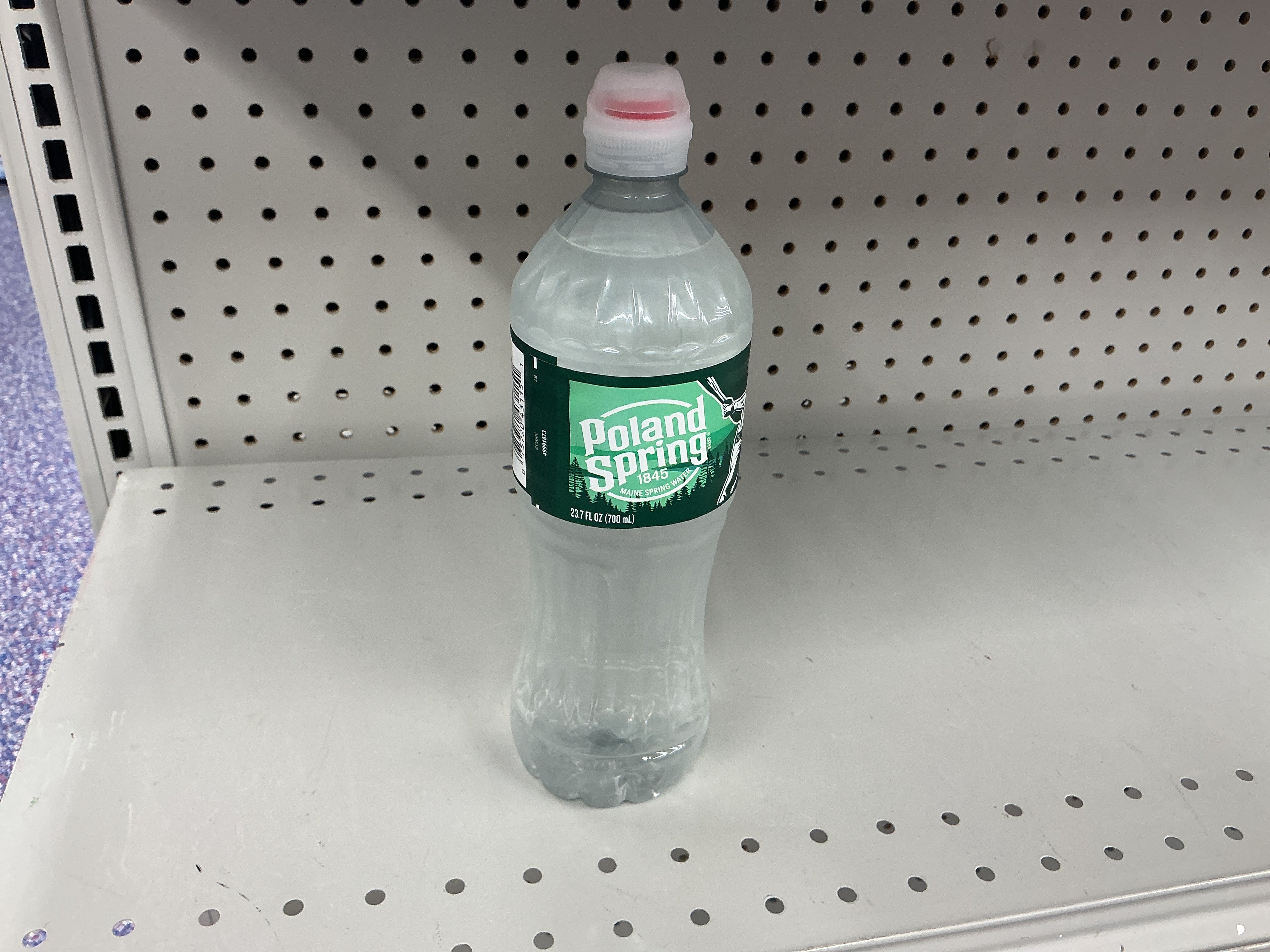 Poland spring water bottle (23.7 FL)