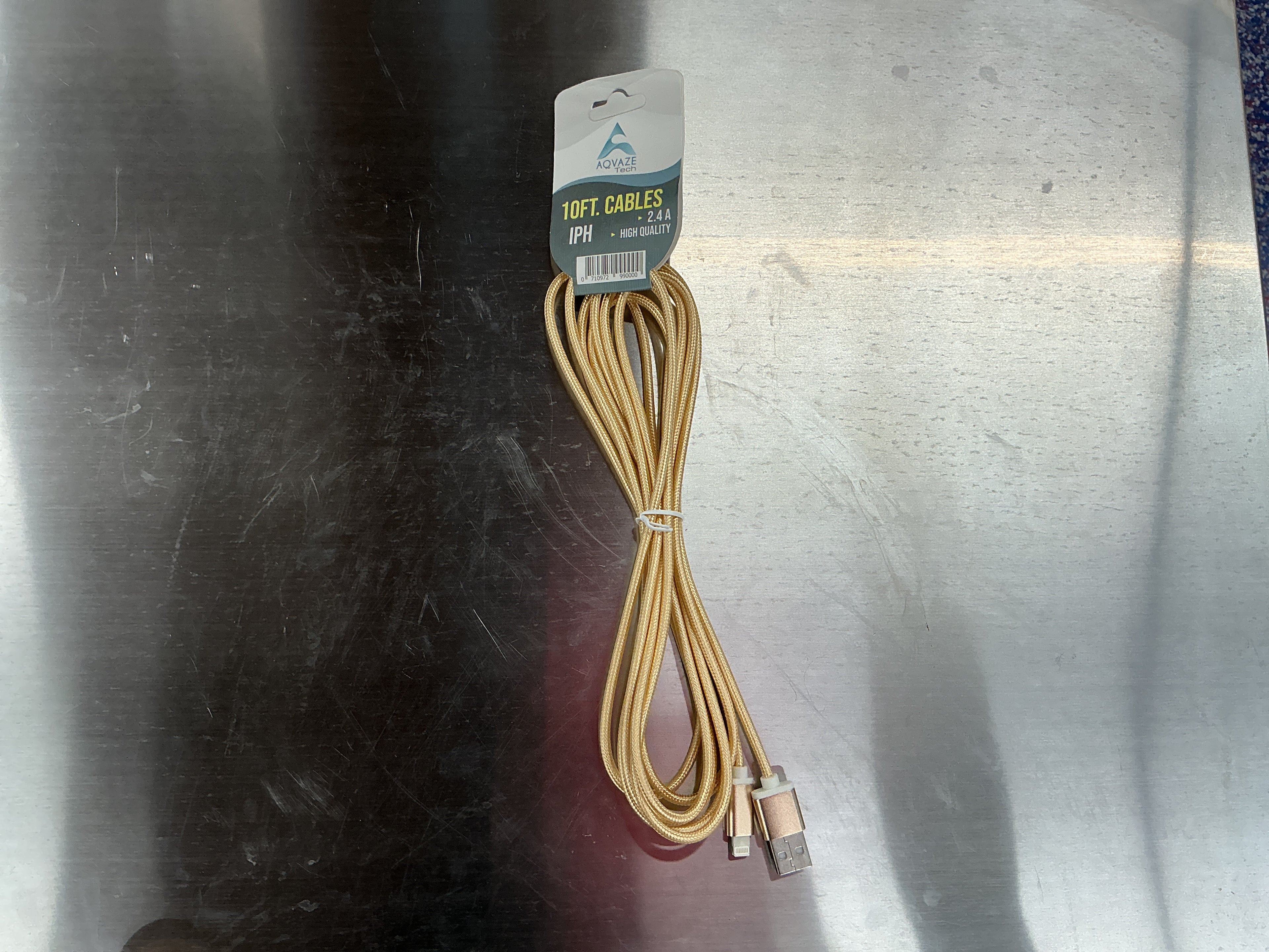 Nylon 10’ iPhone 5-x usb cable