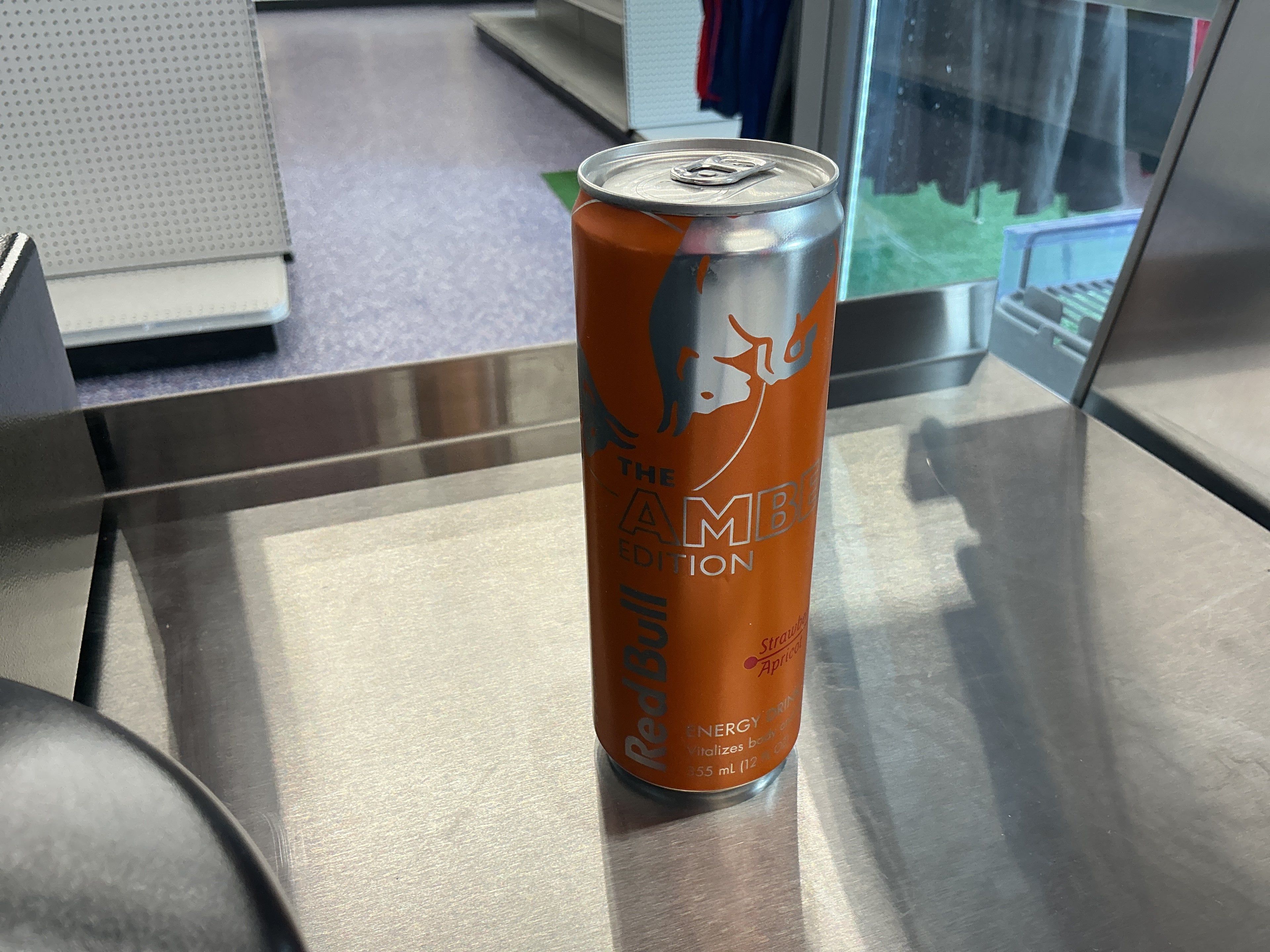 Red bull Straw Apricot 12oz