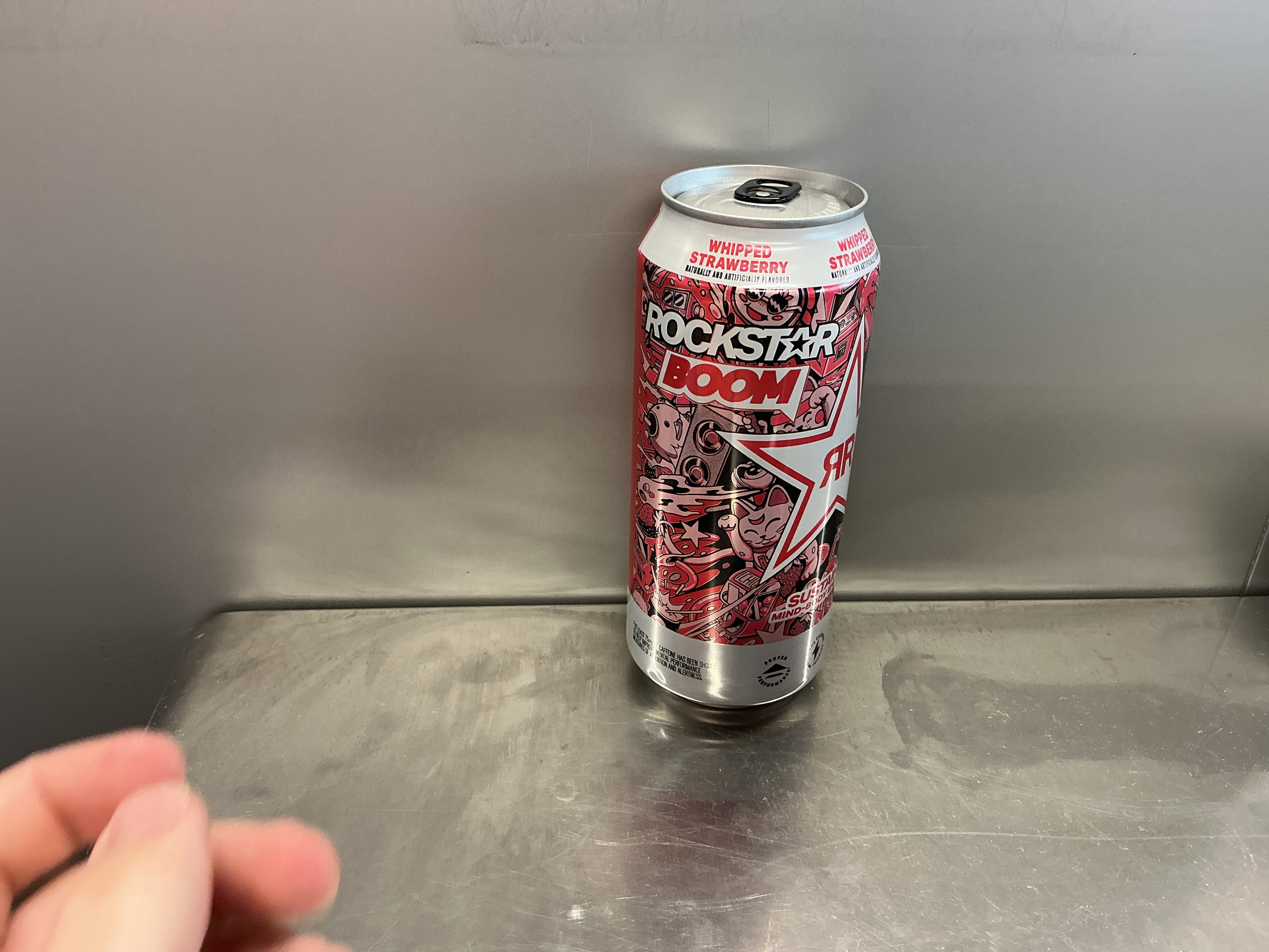 Rockstar Boom, whipped strawberry