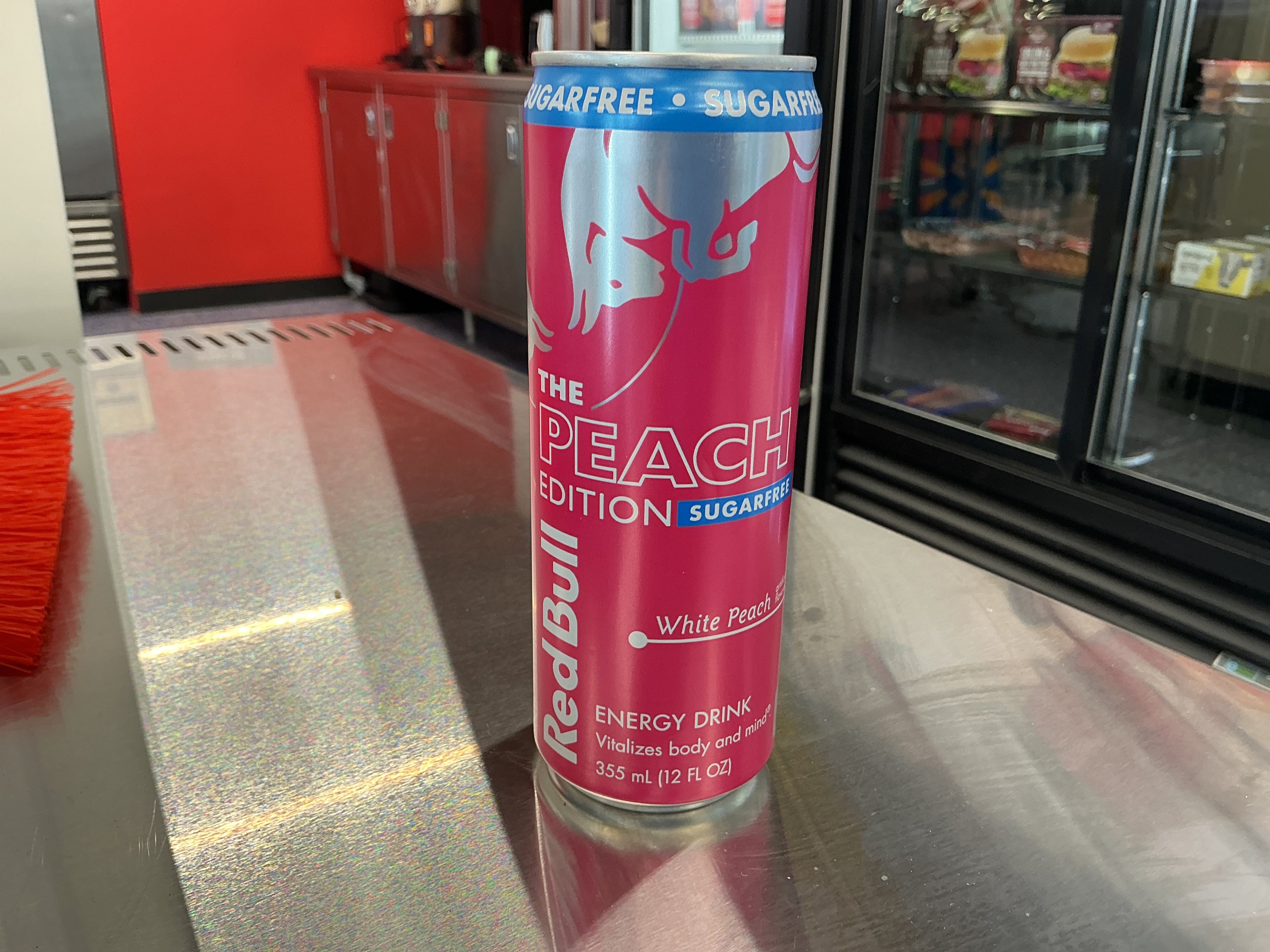 Redbull white peach zero sug 12oz