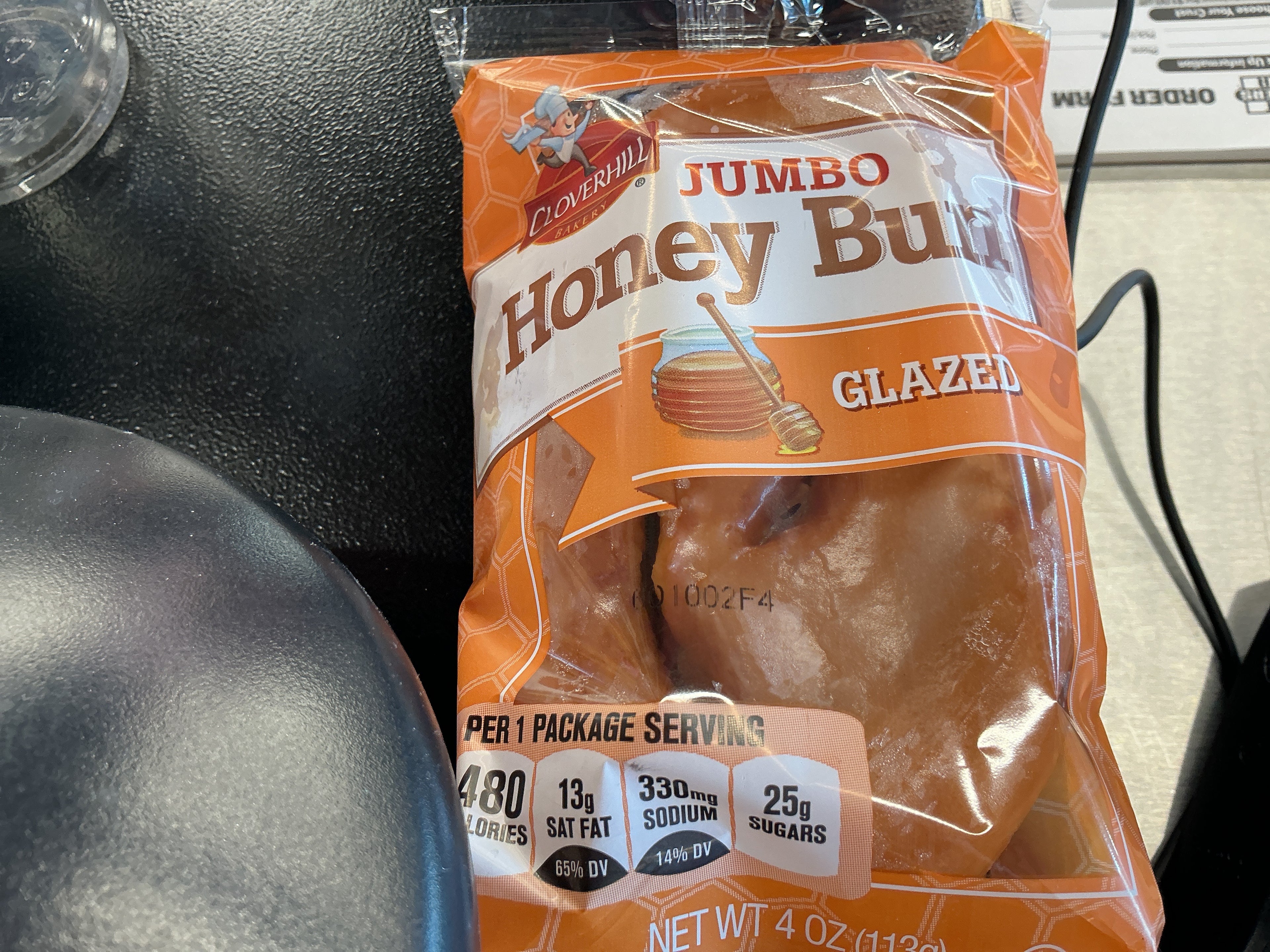 Clover hill Jumbo Honey Bun Glazed