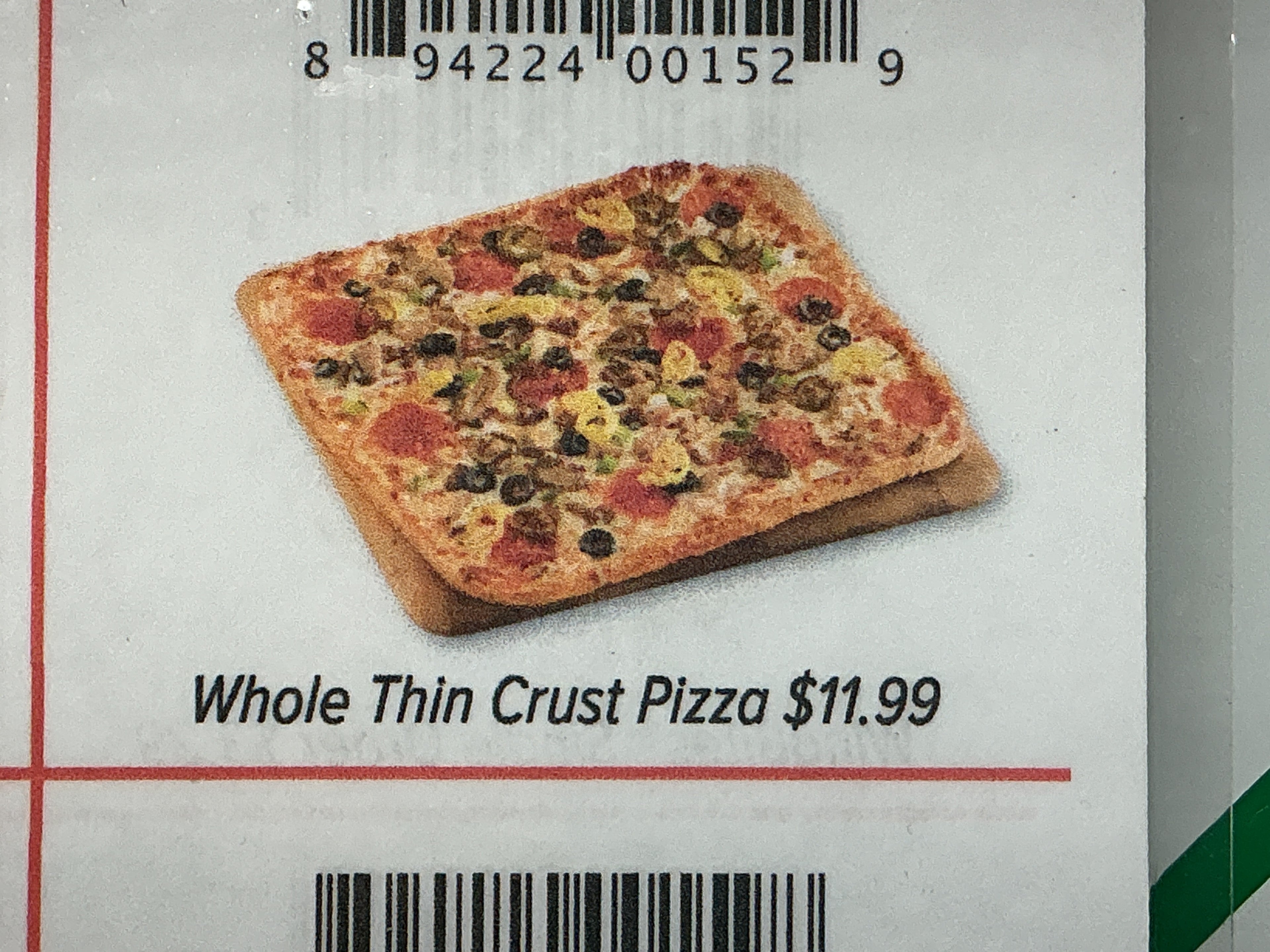 Whole Thin Crust Pizza