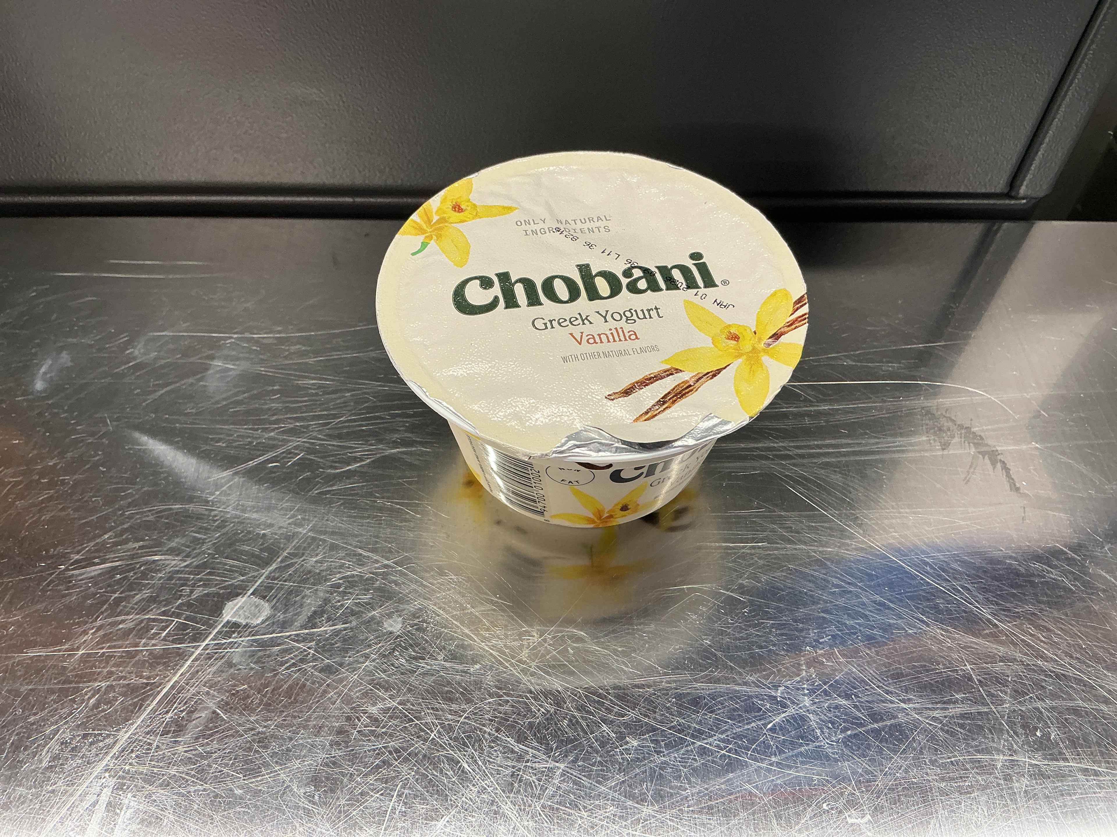 Chobani Greek yogurt vanilla 5.3oz