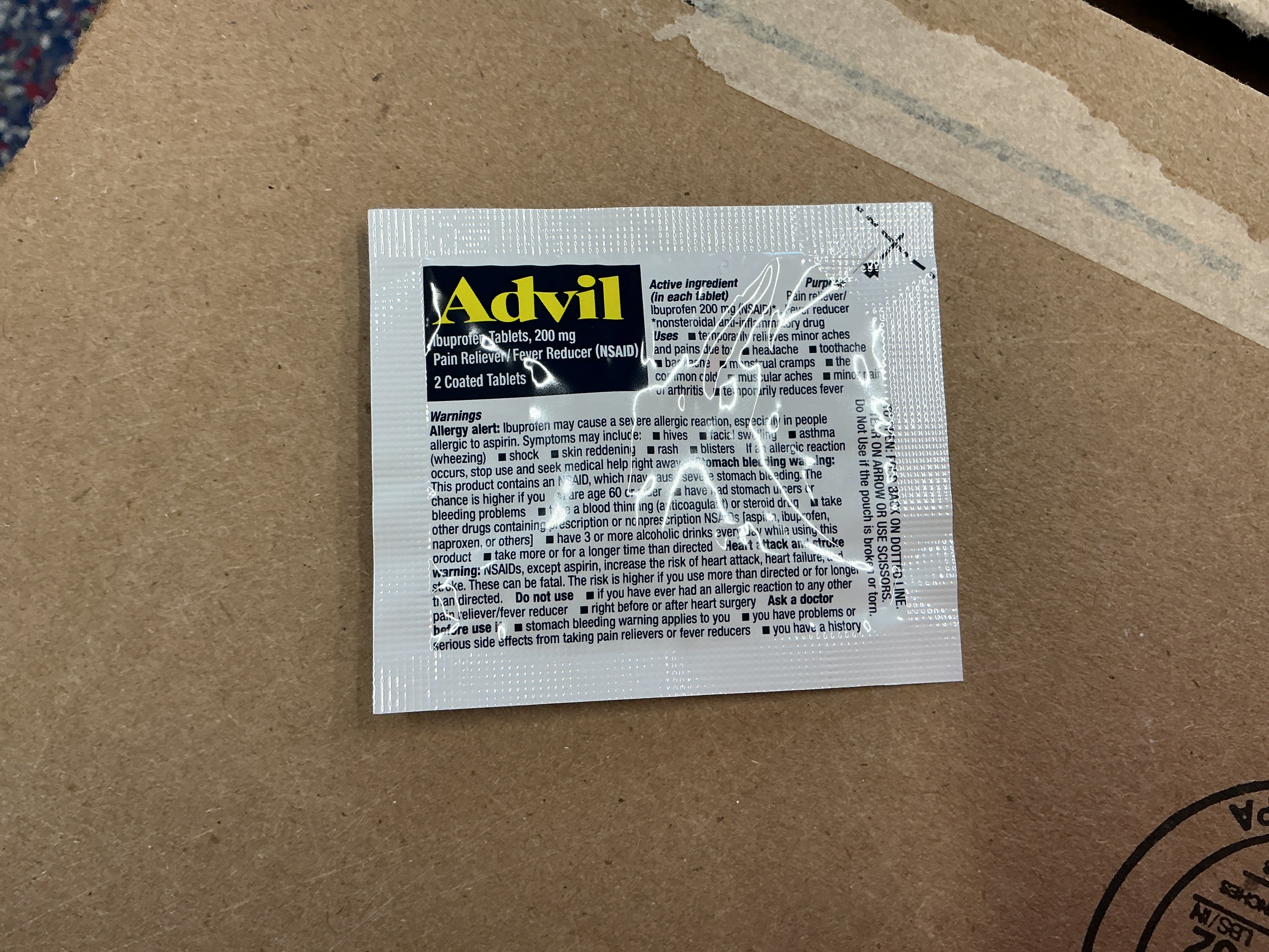 Advil 50x2 Tablet Dispenser - Ibuprofen (NSAID) - 50ct