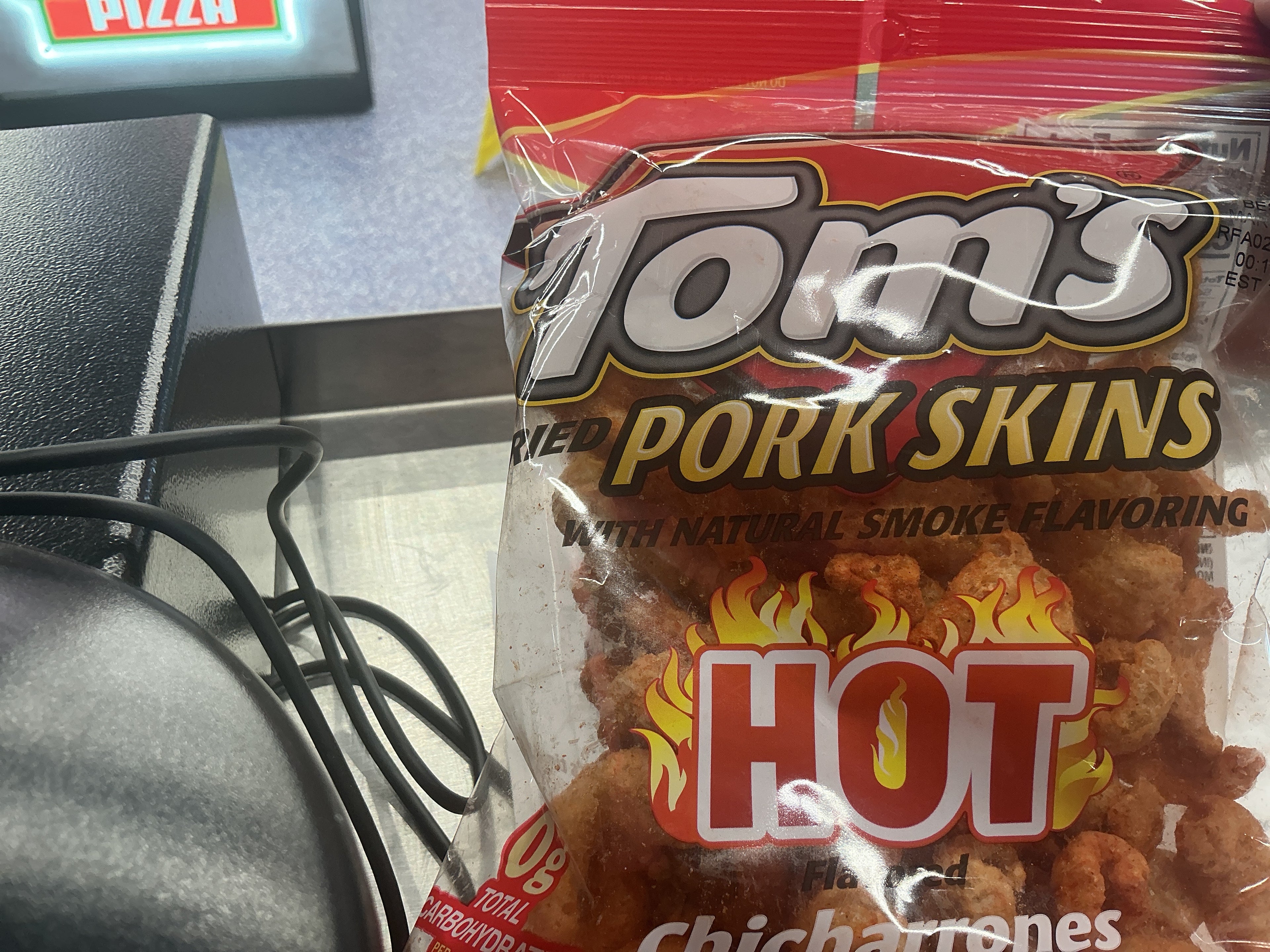 Tom’s pork skins