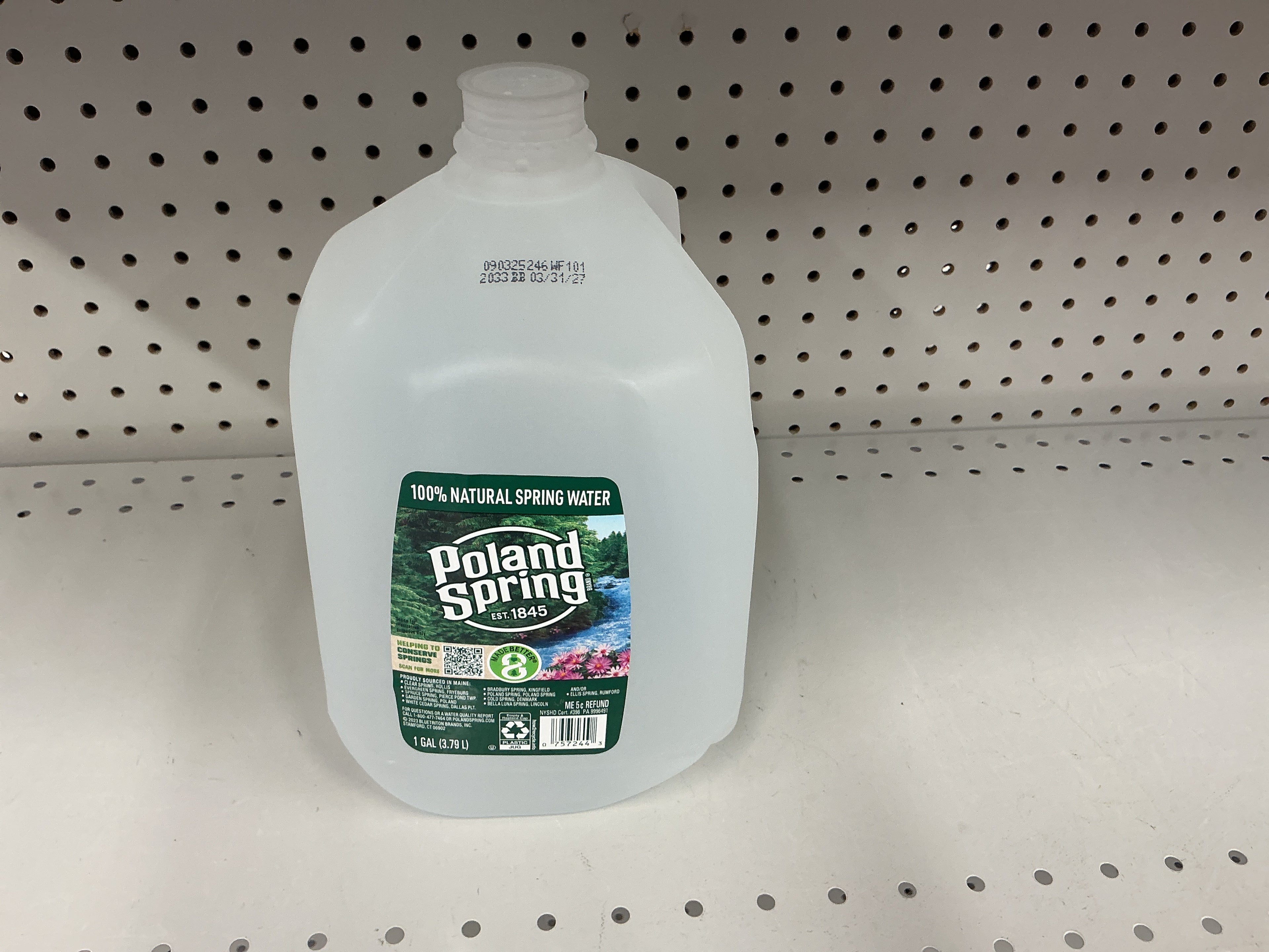 Poland spring water (1 GAL)