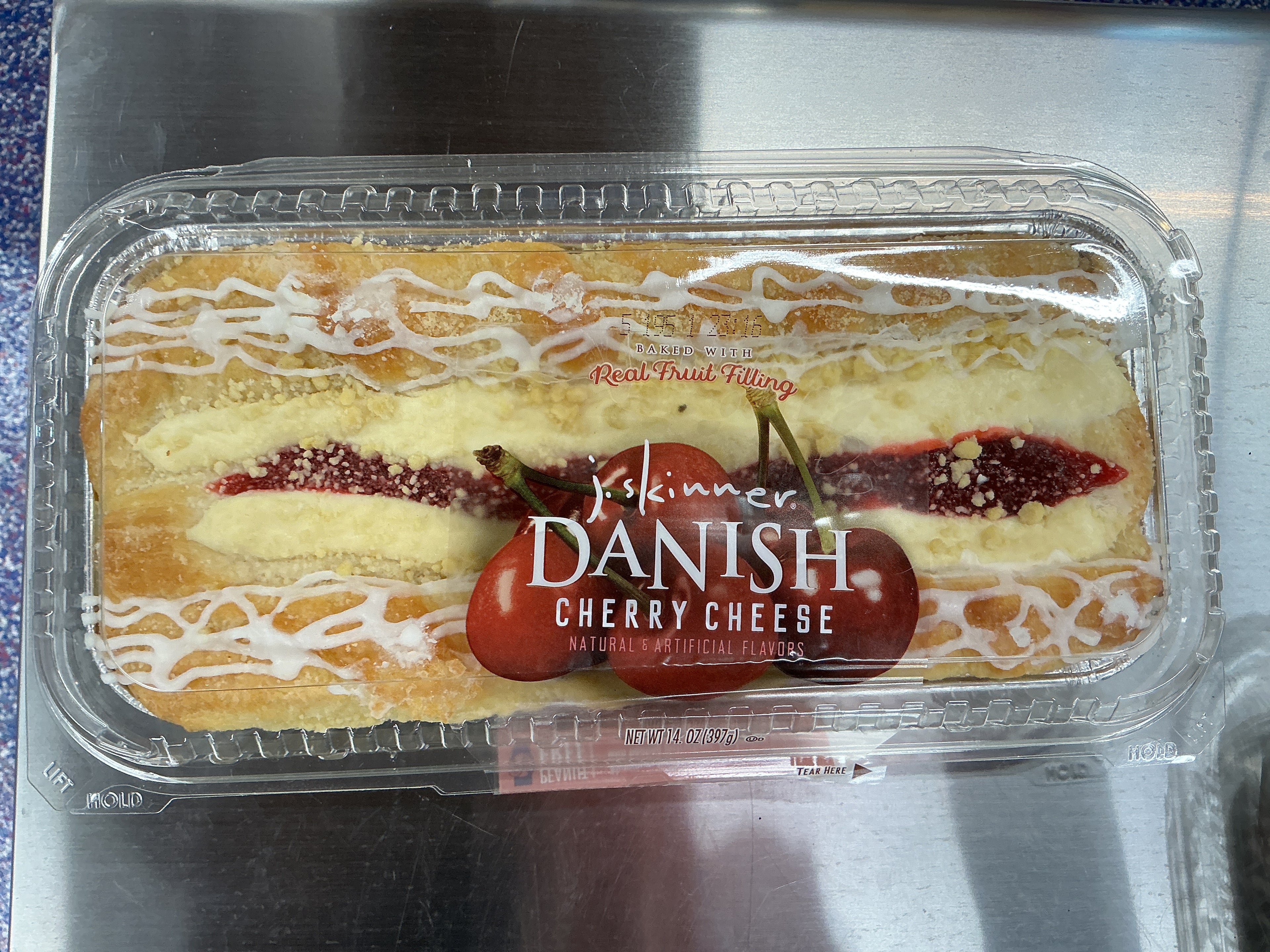 J’s Cherry and Cheese Danish Strip