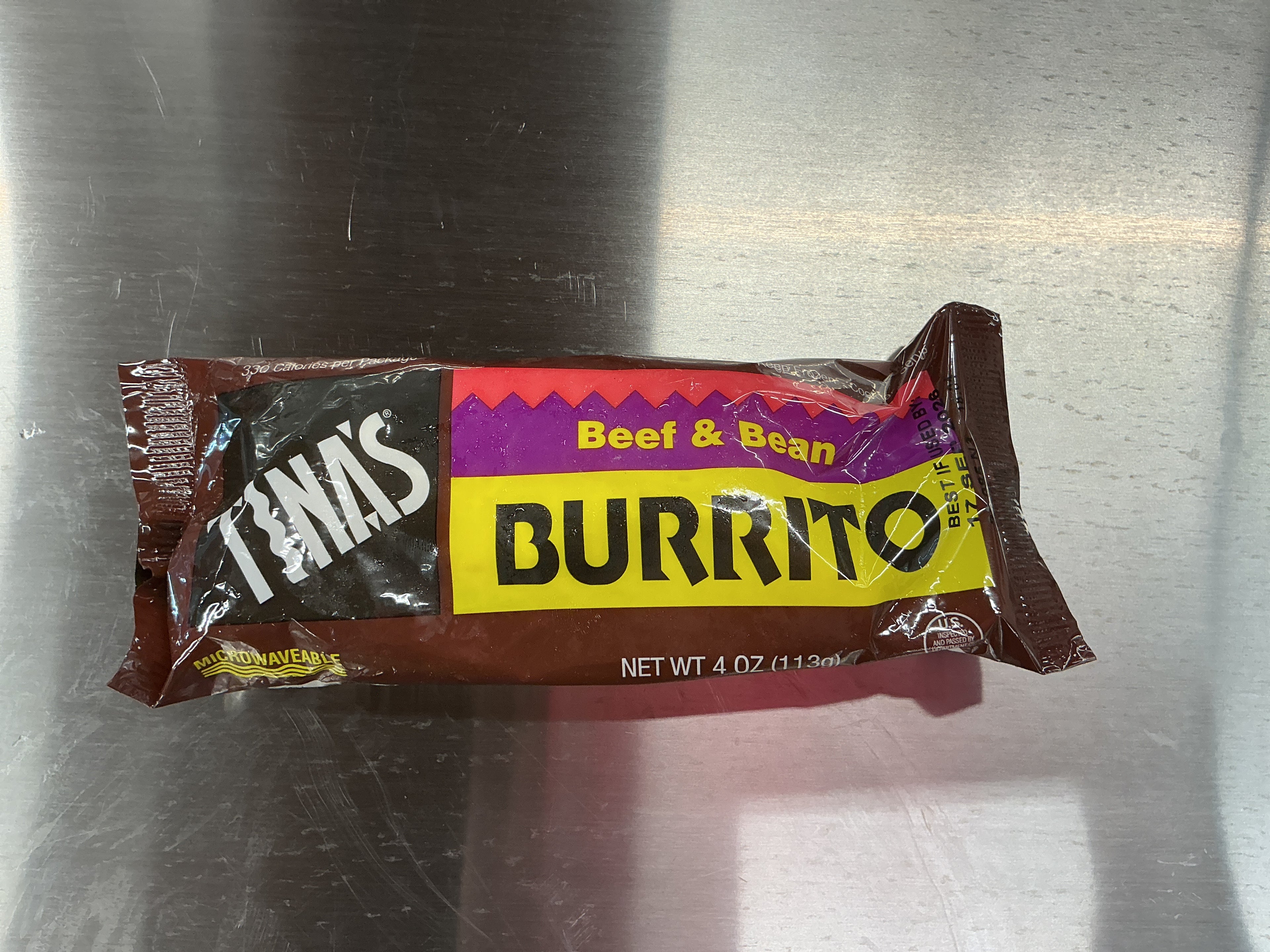 Tina’s Beef and Bean Burrito