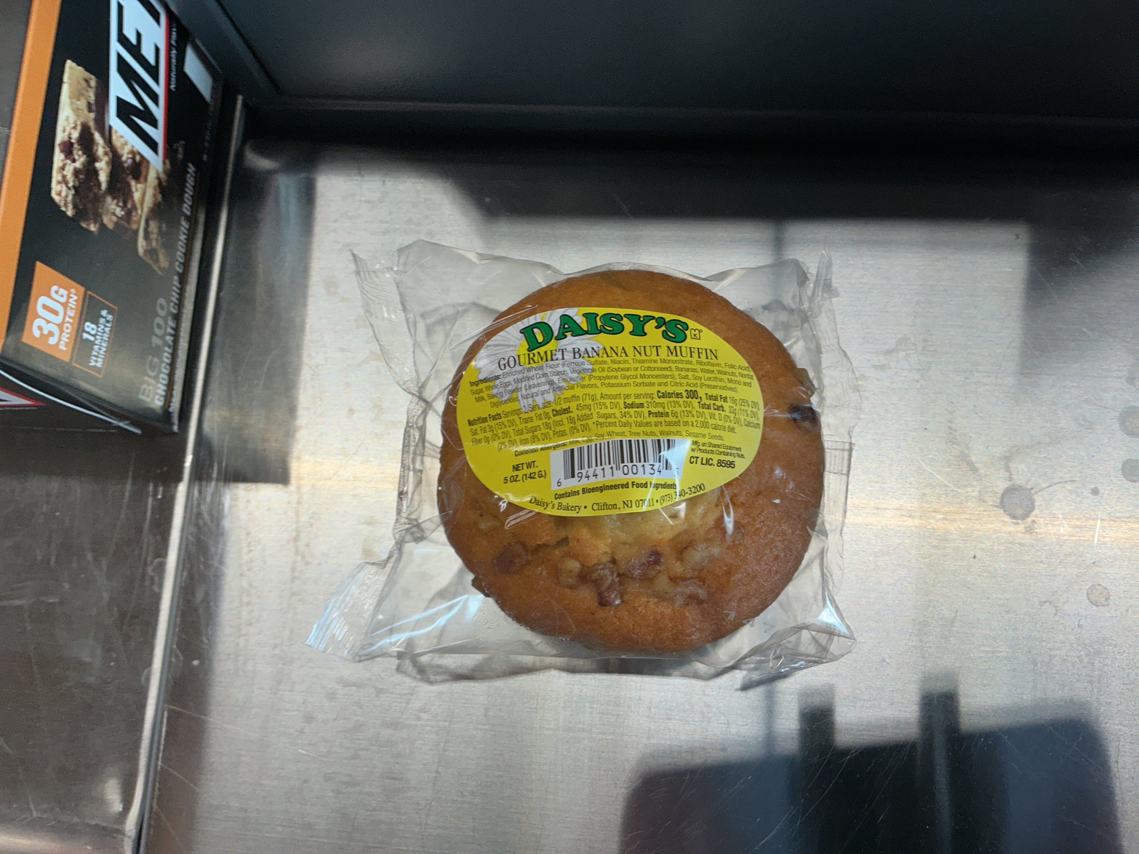 Daisy’s gourmet banana nut muffin