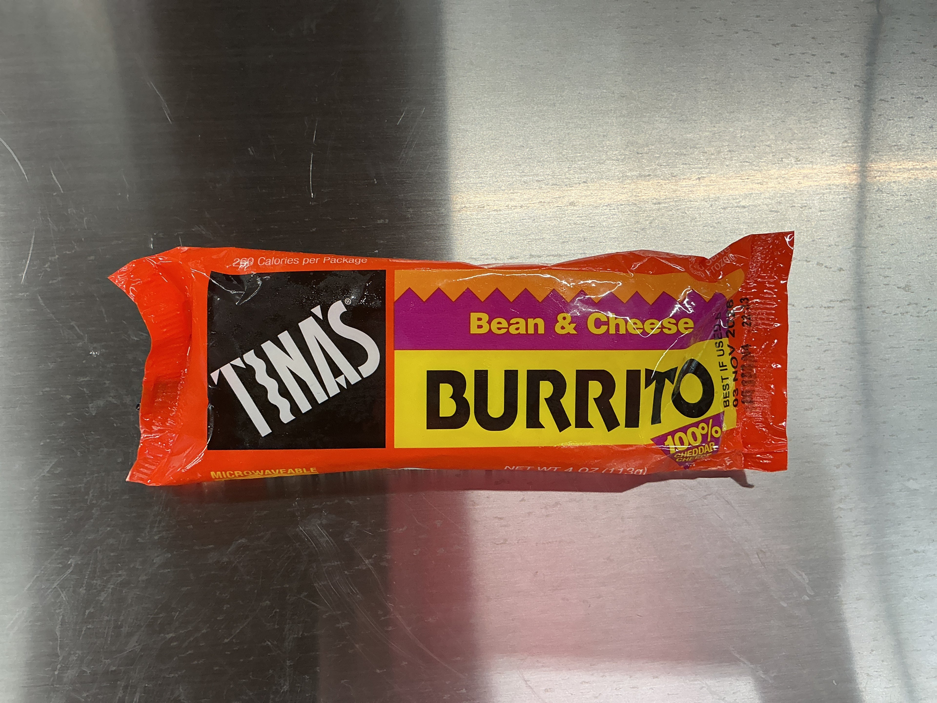 Tina’s Bean and Cheese Burrito