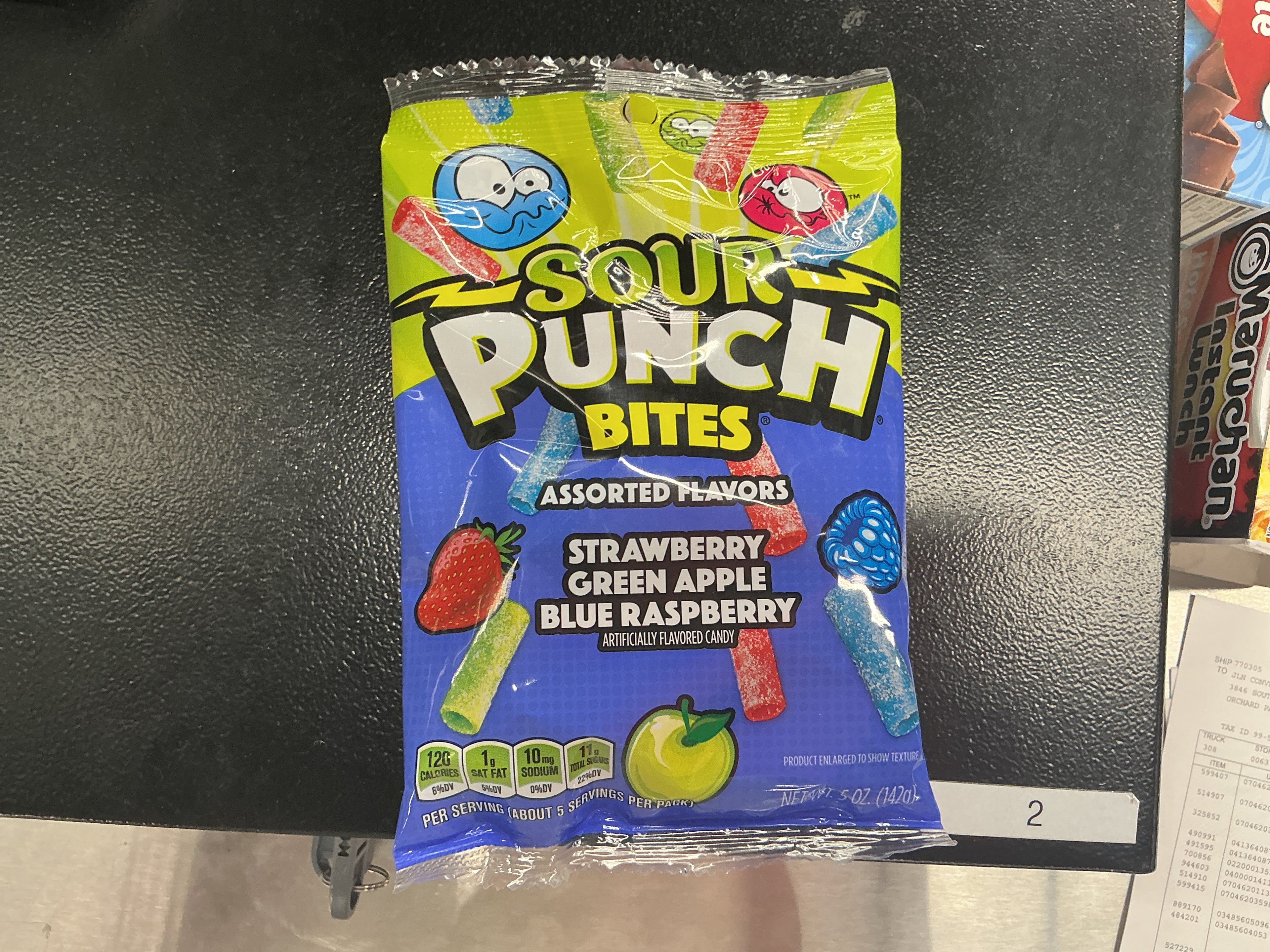 Sour Punch Bites Assorted Hanging Bag