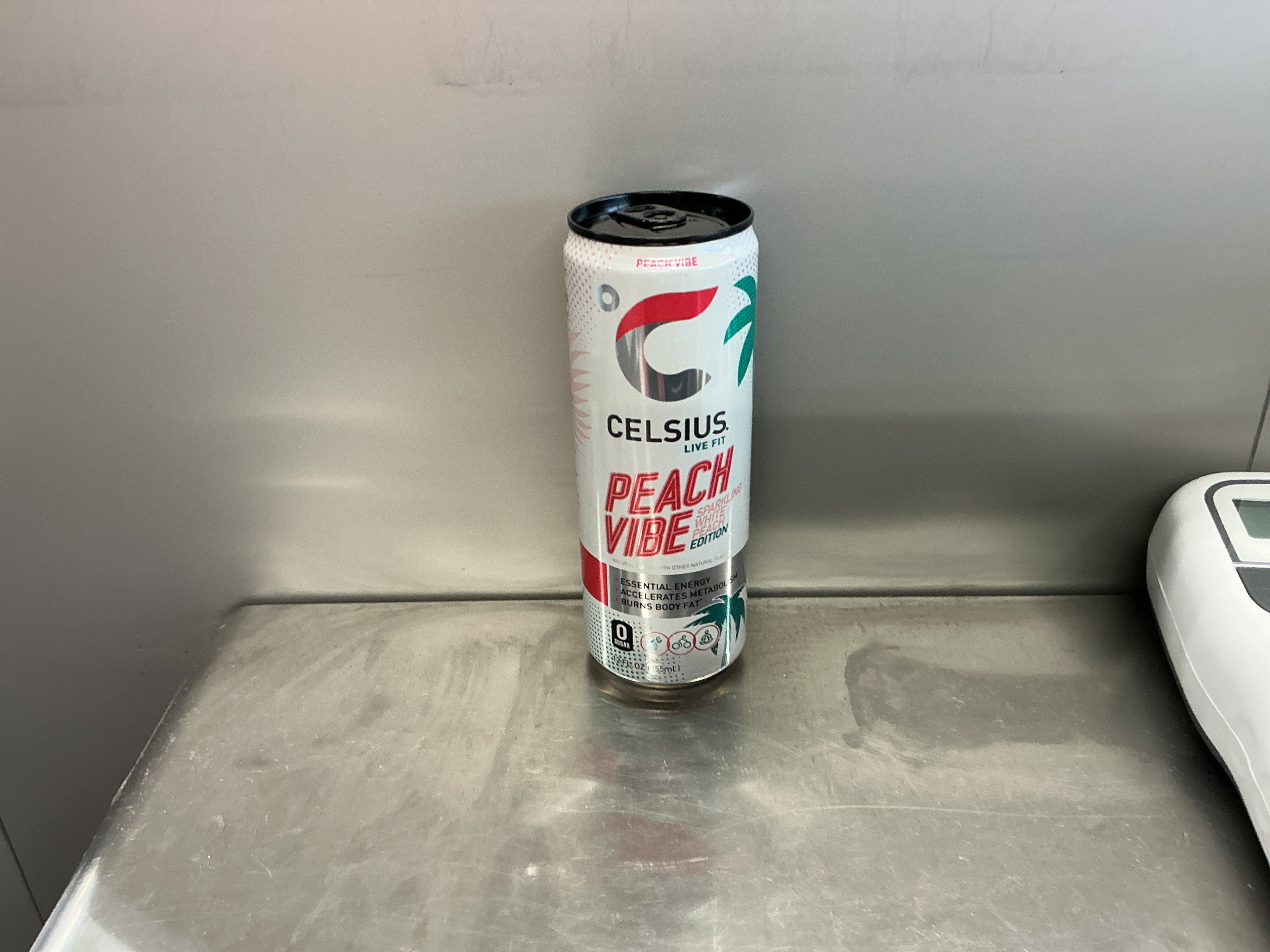 Celsius Peach Vibe, Sparkling White Peach Edition 12oz
