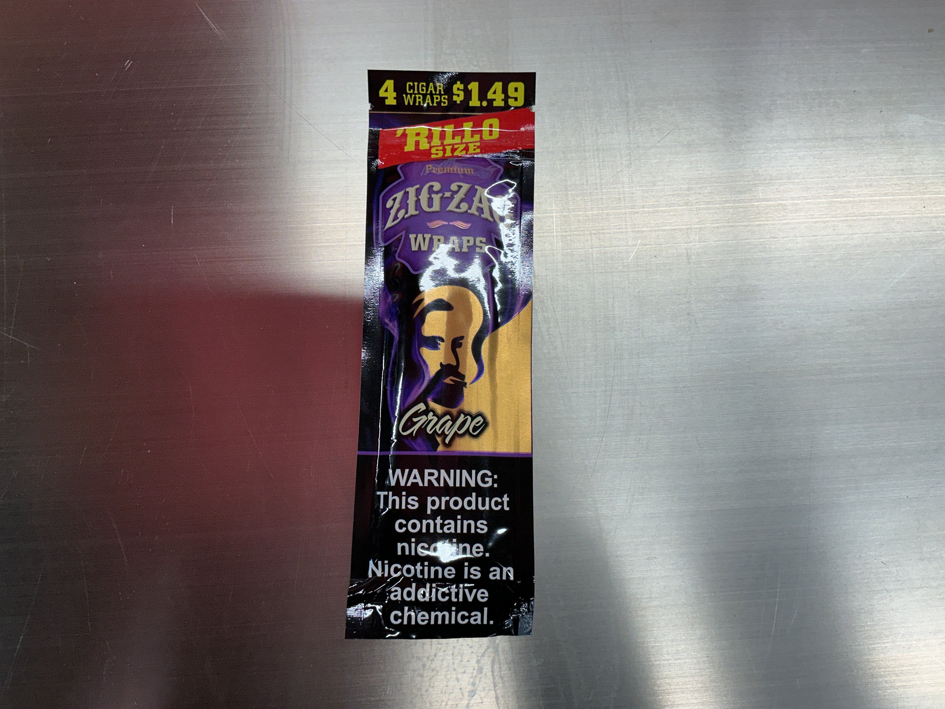 Zigzag wrap grape 4pk
