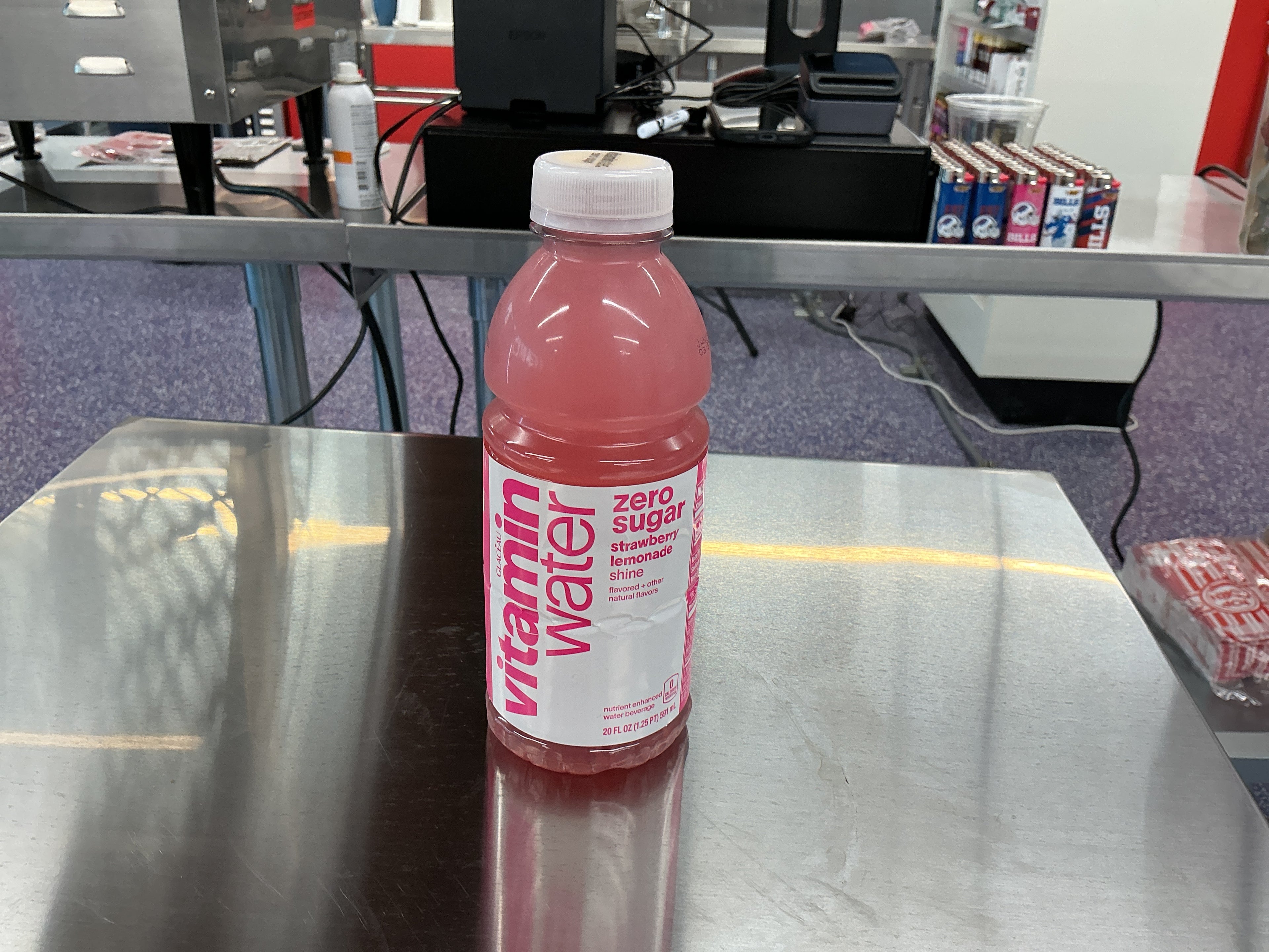Vitamin water strawberry lemonade zero sugar 20oz