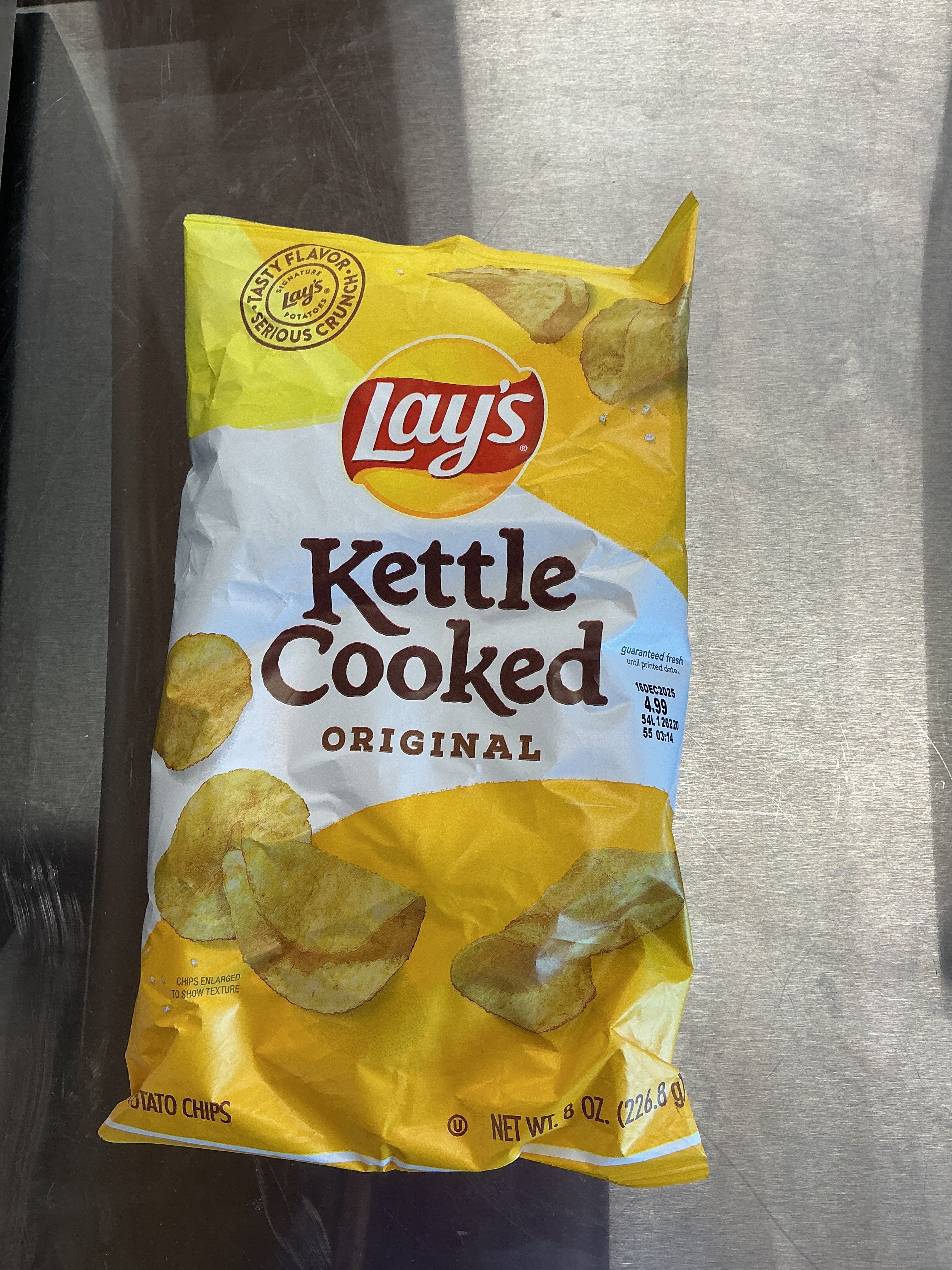 Lays kettle cooked original 8oz