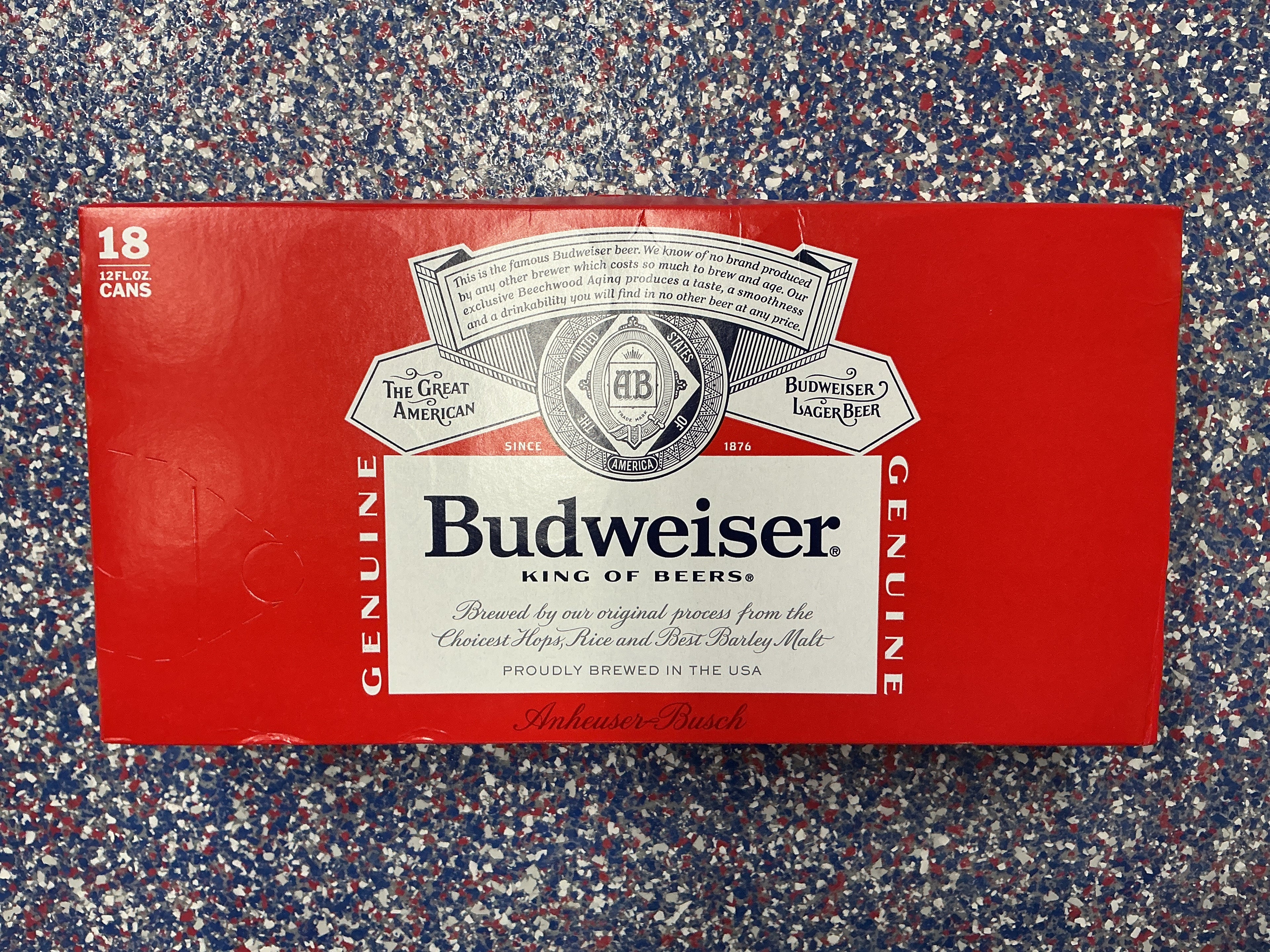 Budweiser 18pk/12oz cans