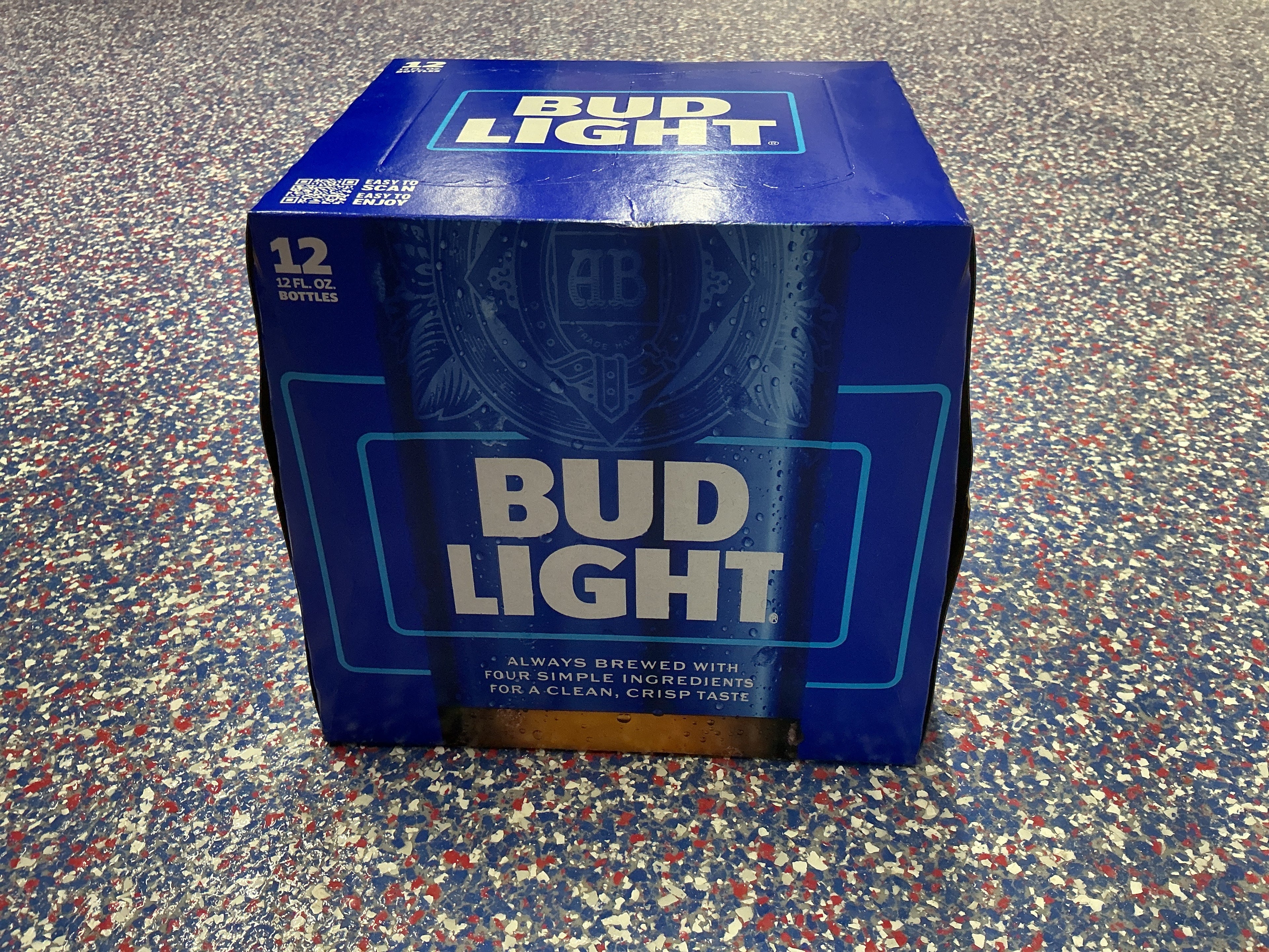 Bud light 2/12 glass