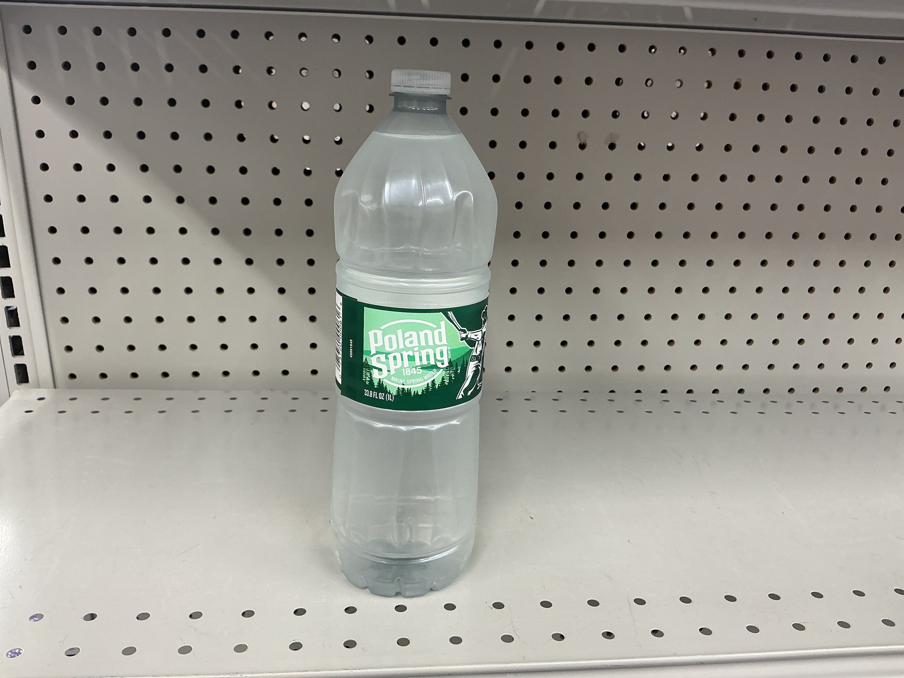 Poland spring water bottle (1 liter)