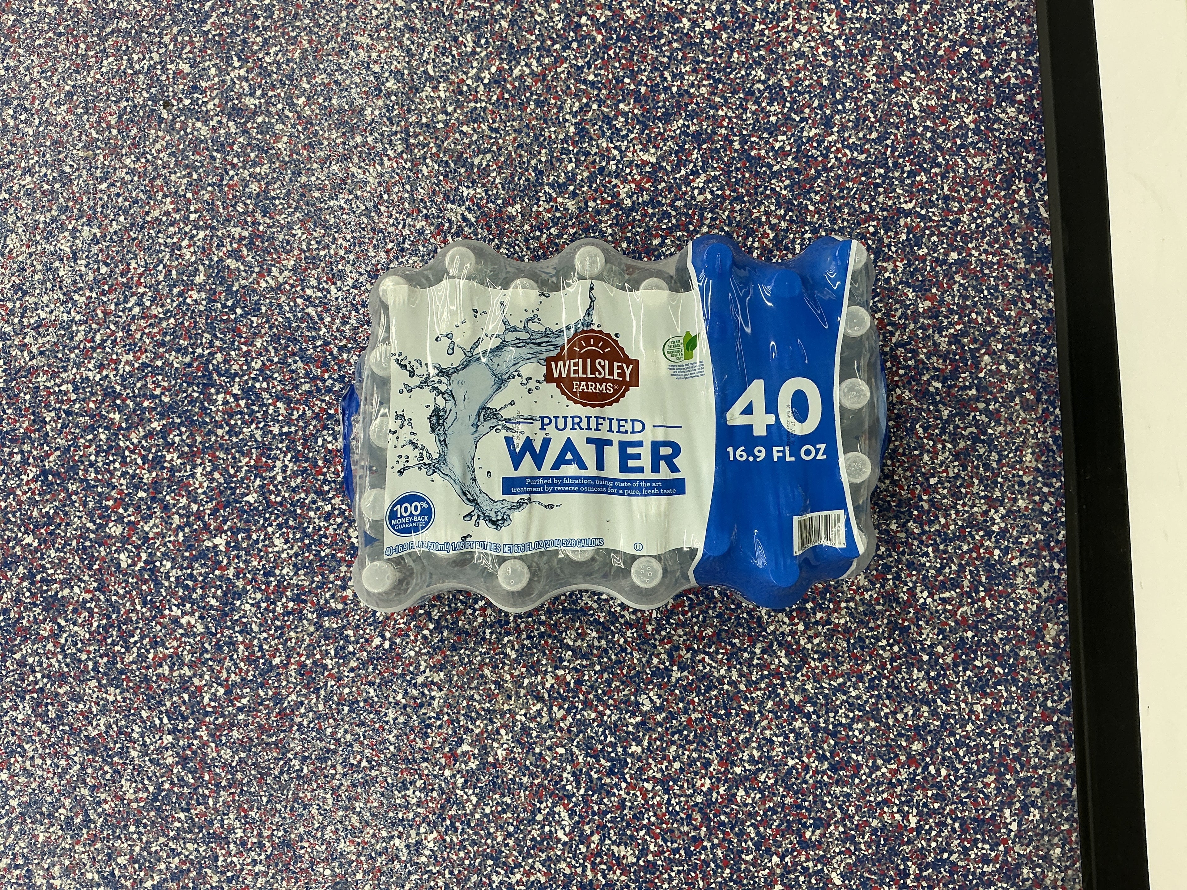 Wellsley purified water case (40 bottles)