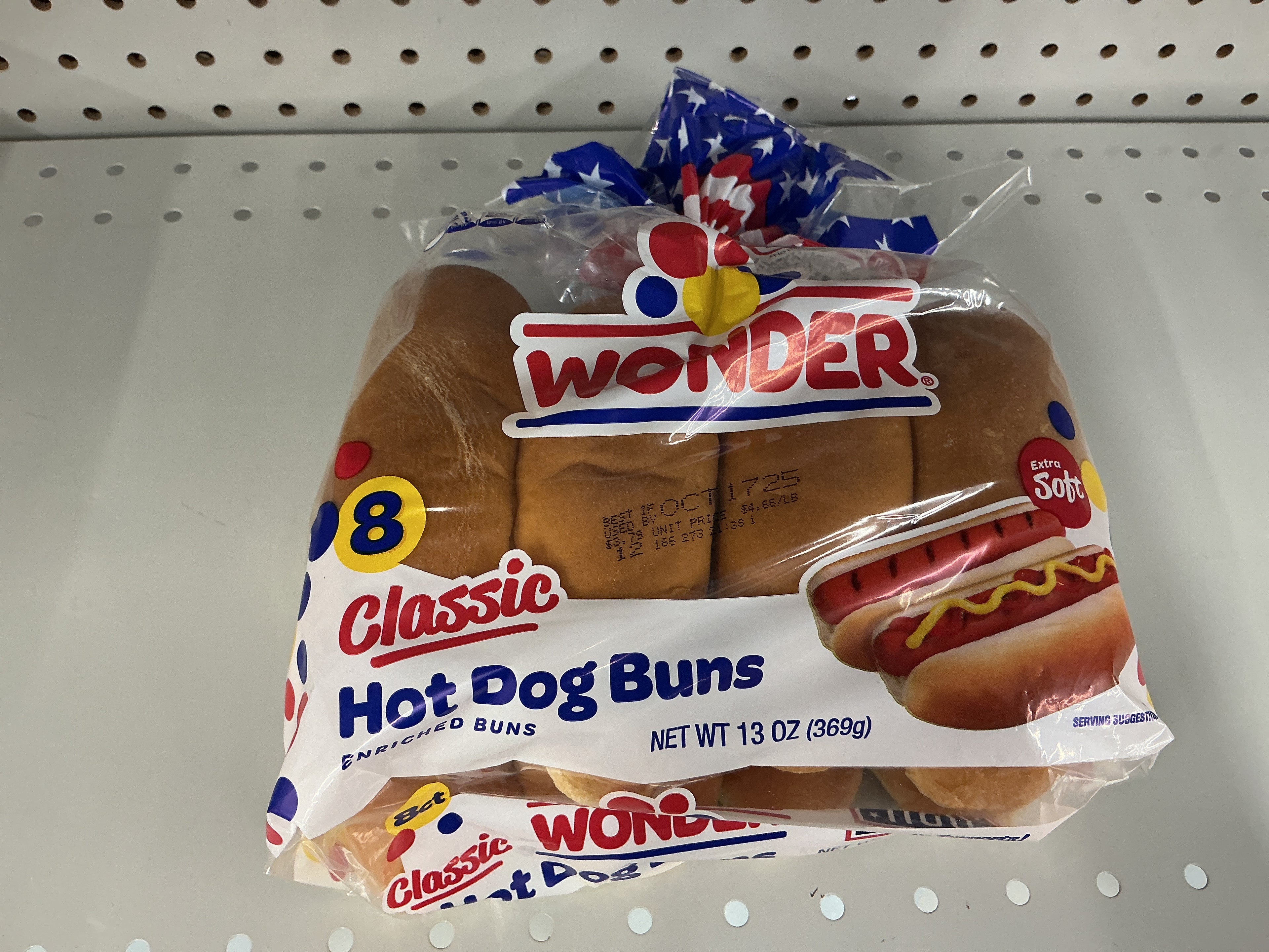 Wonder hotdog rolls