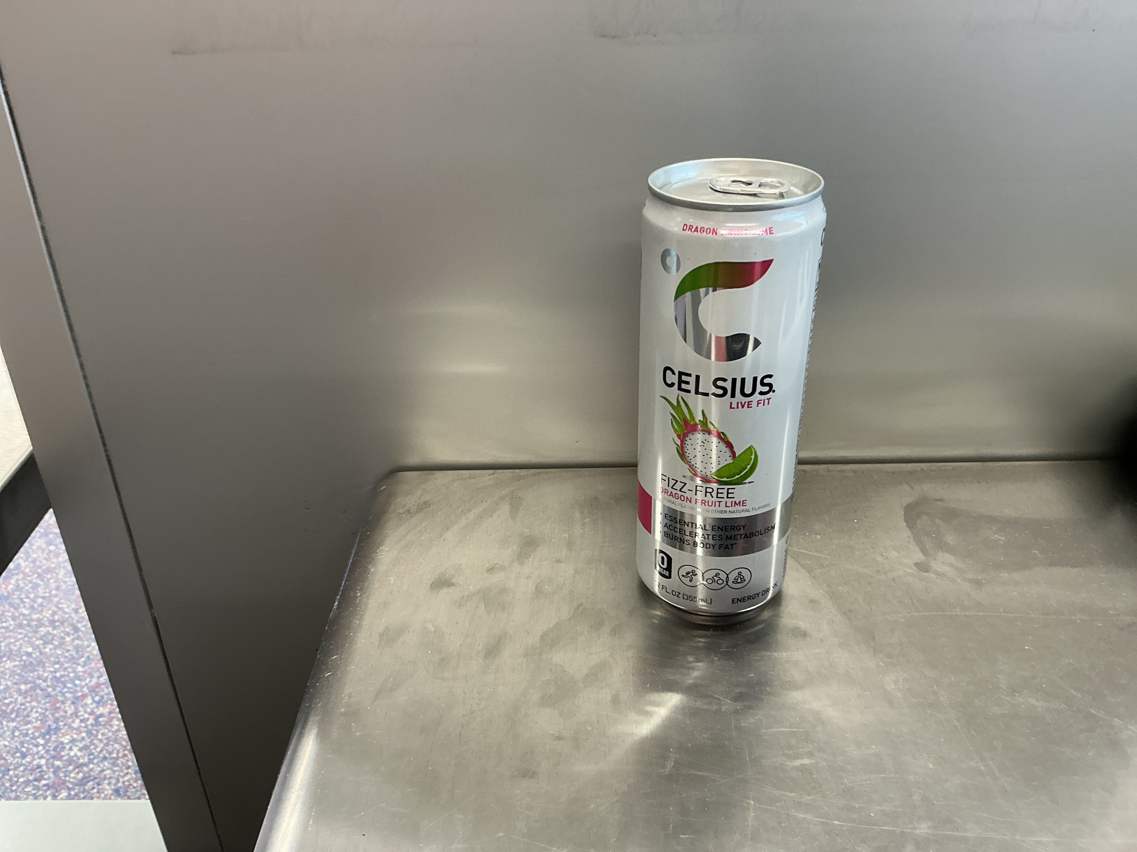 Celsius fizz-free dragon lime 12oz