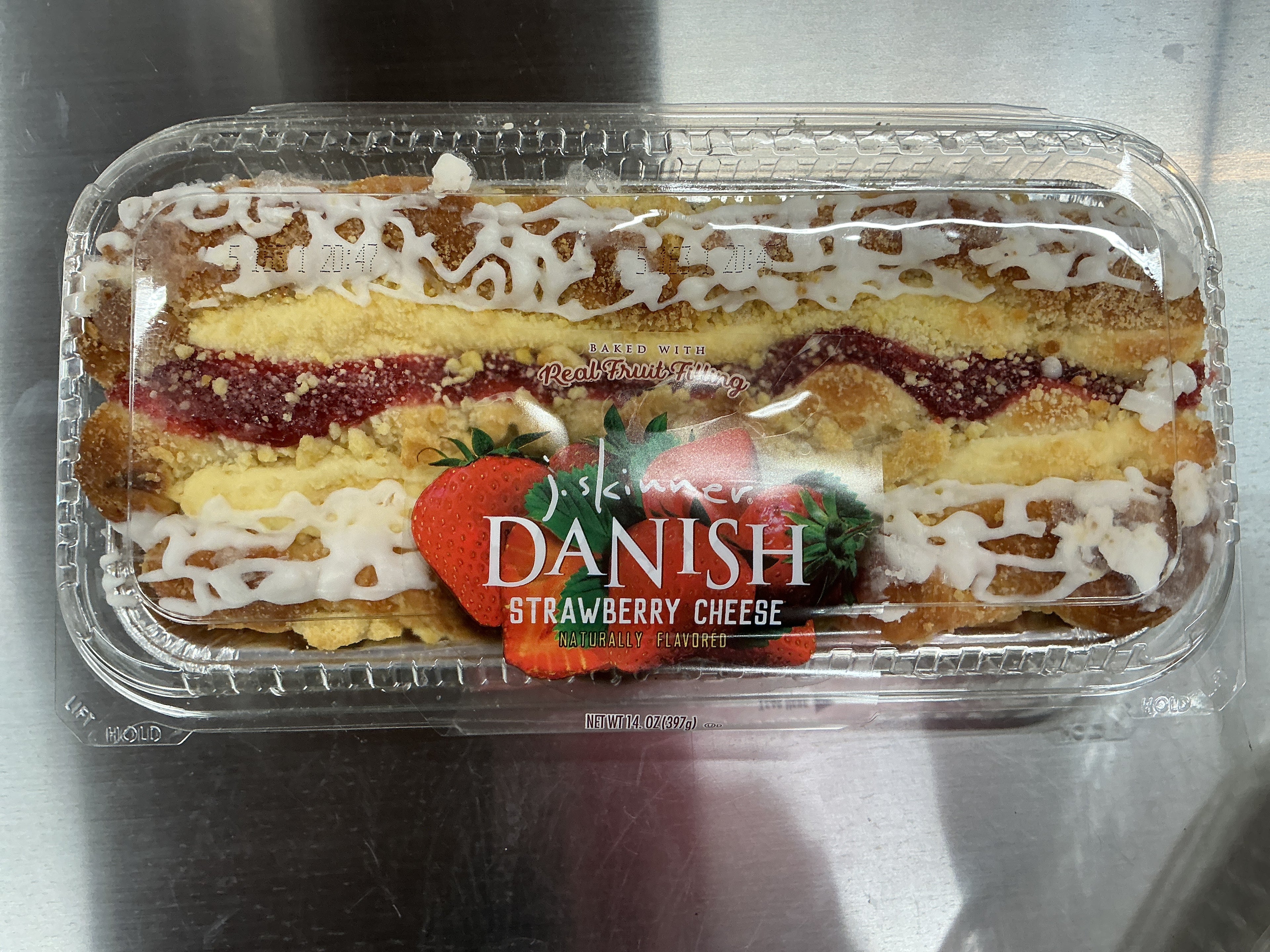 J’s Strawberry and Cheese Danish Strip
