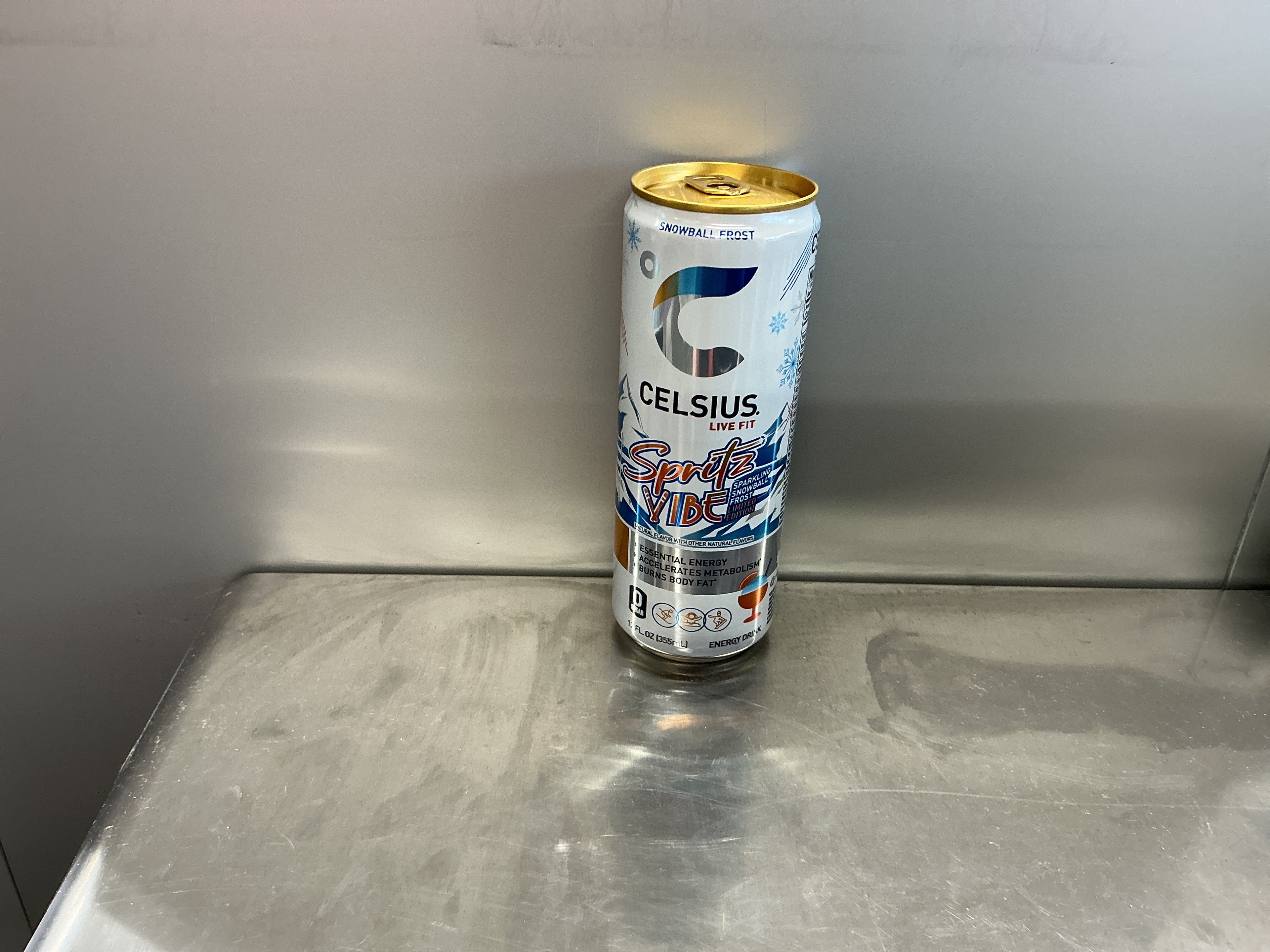 Celsius Spritz Vibe Sparking Snowball Frost 12oz