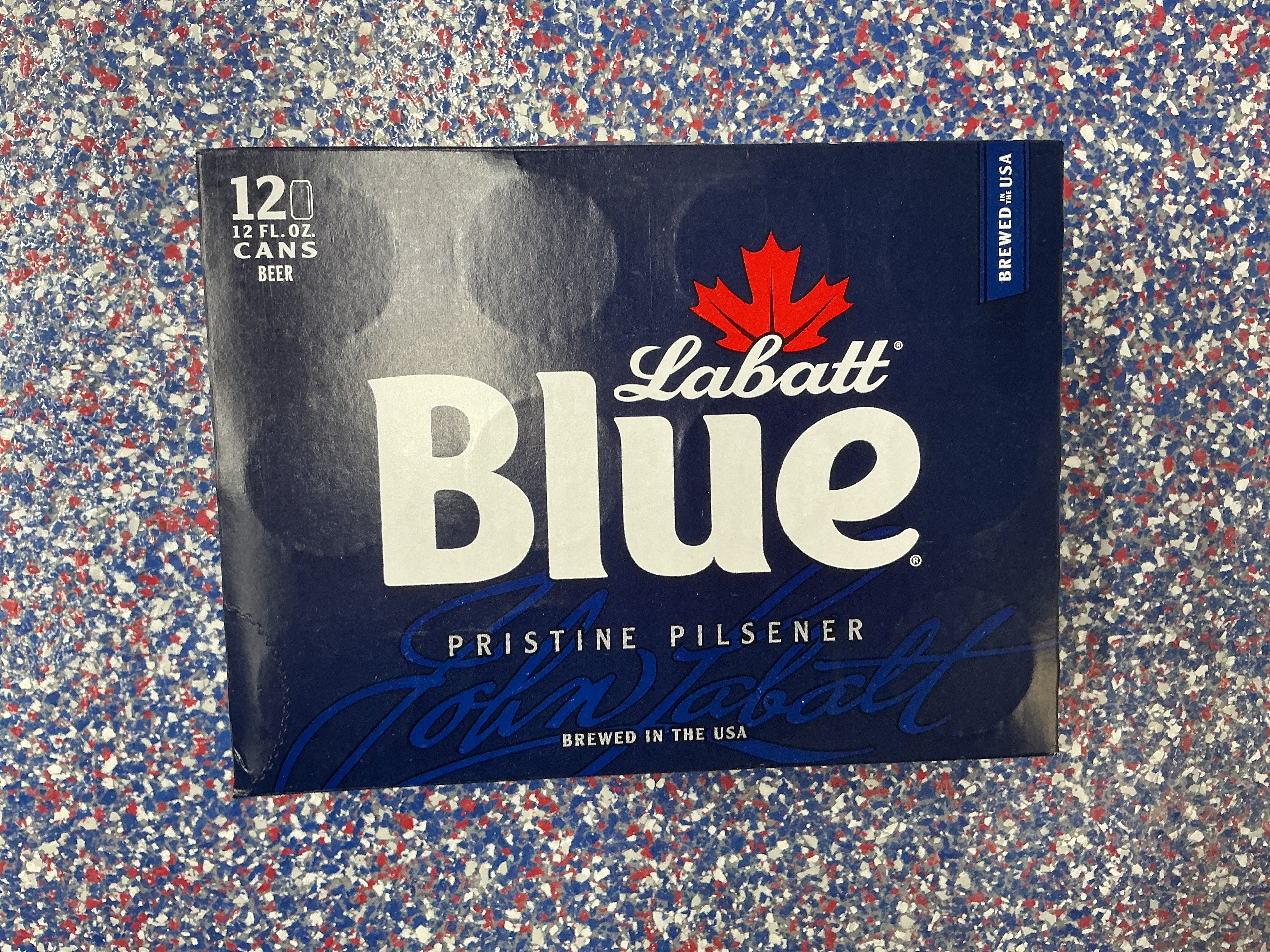 Labatt blue 2/12 can