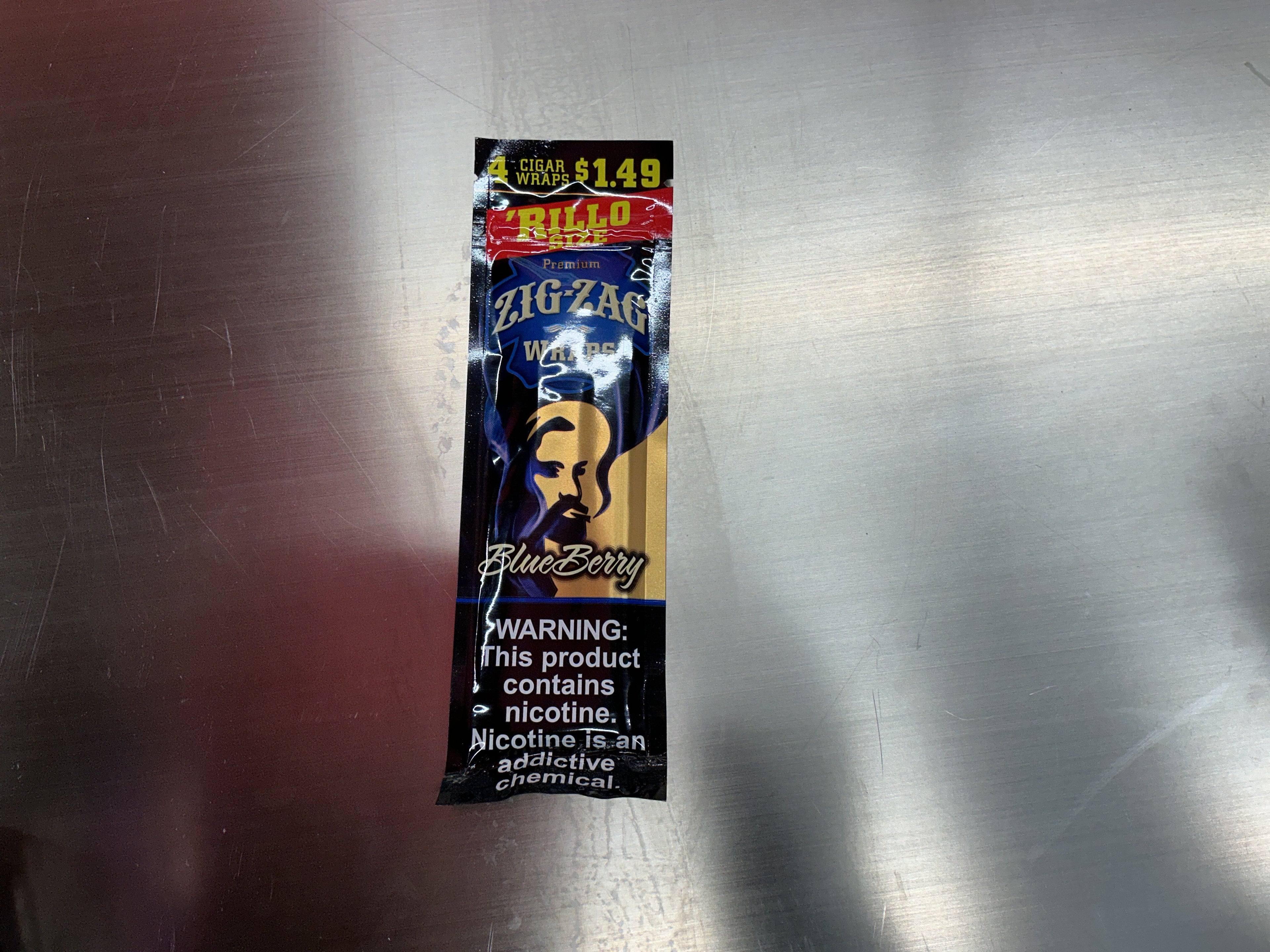 Zigzag Rillo Blueberry 4pk