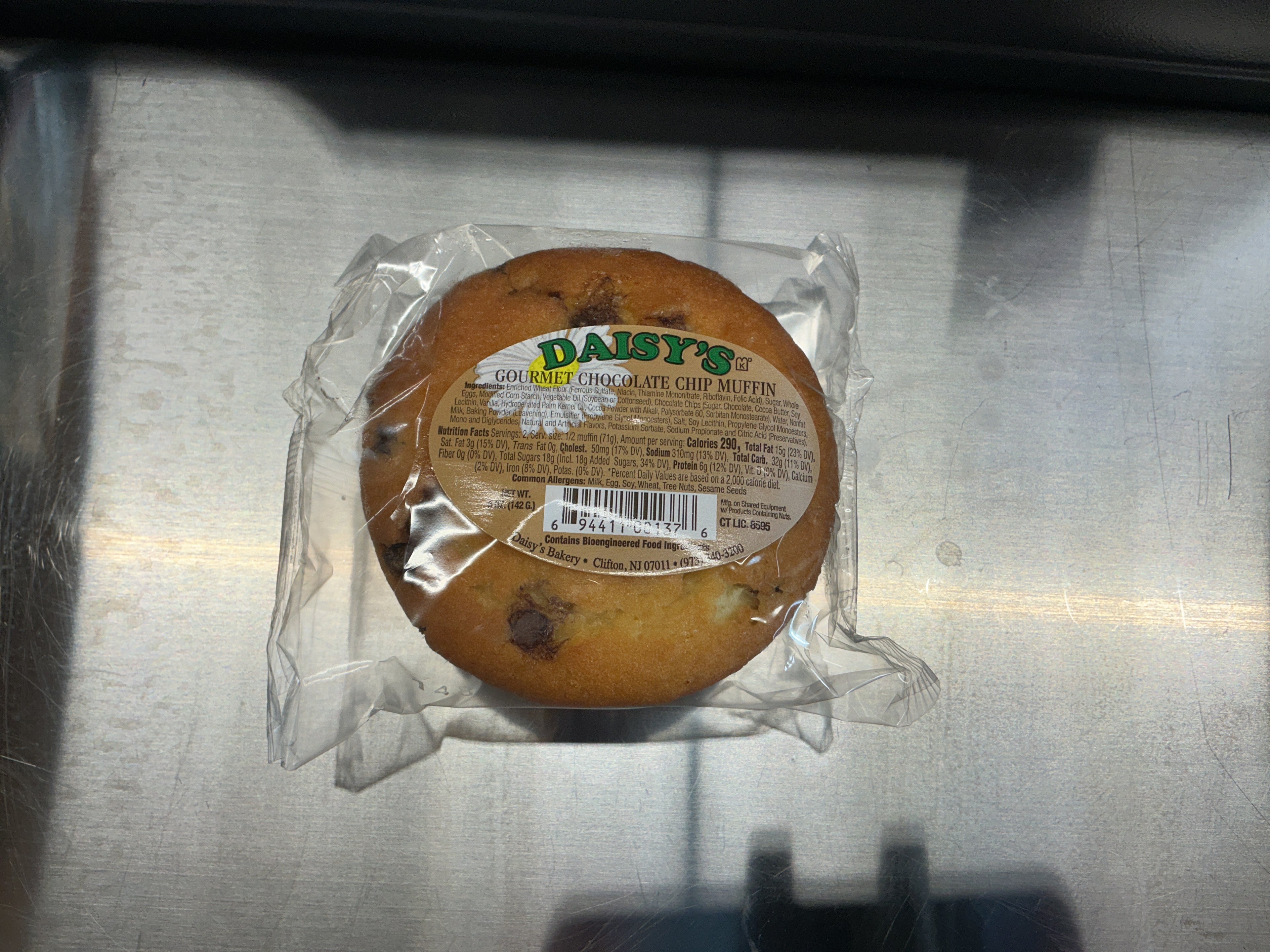 Daisy’s Gourmet Chocolate chip muffin