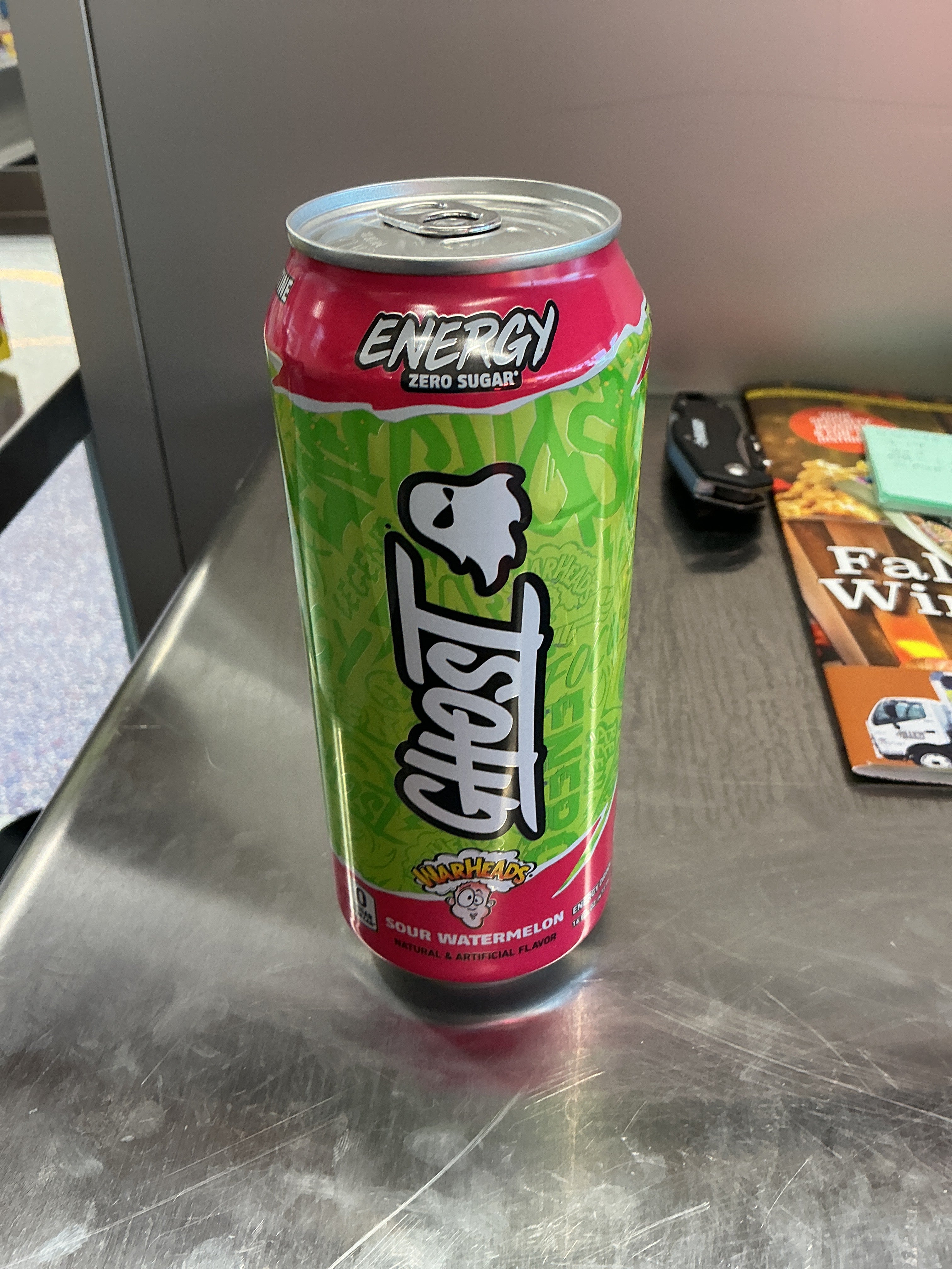 Ghost Energy Warheads Sour Water Melon 16oz
