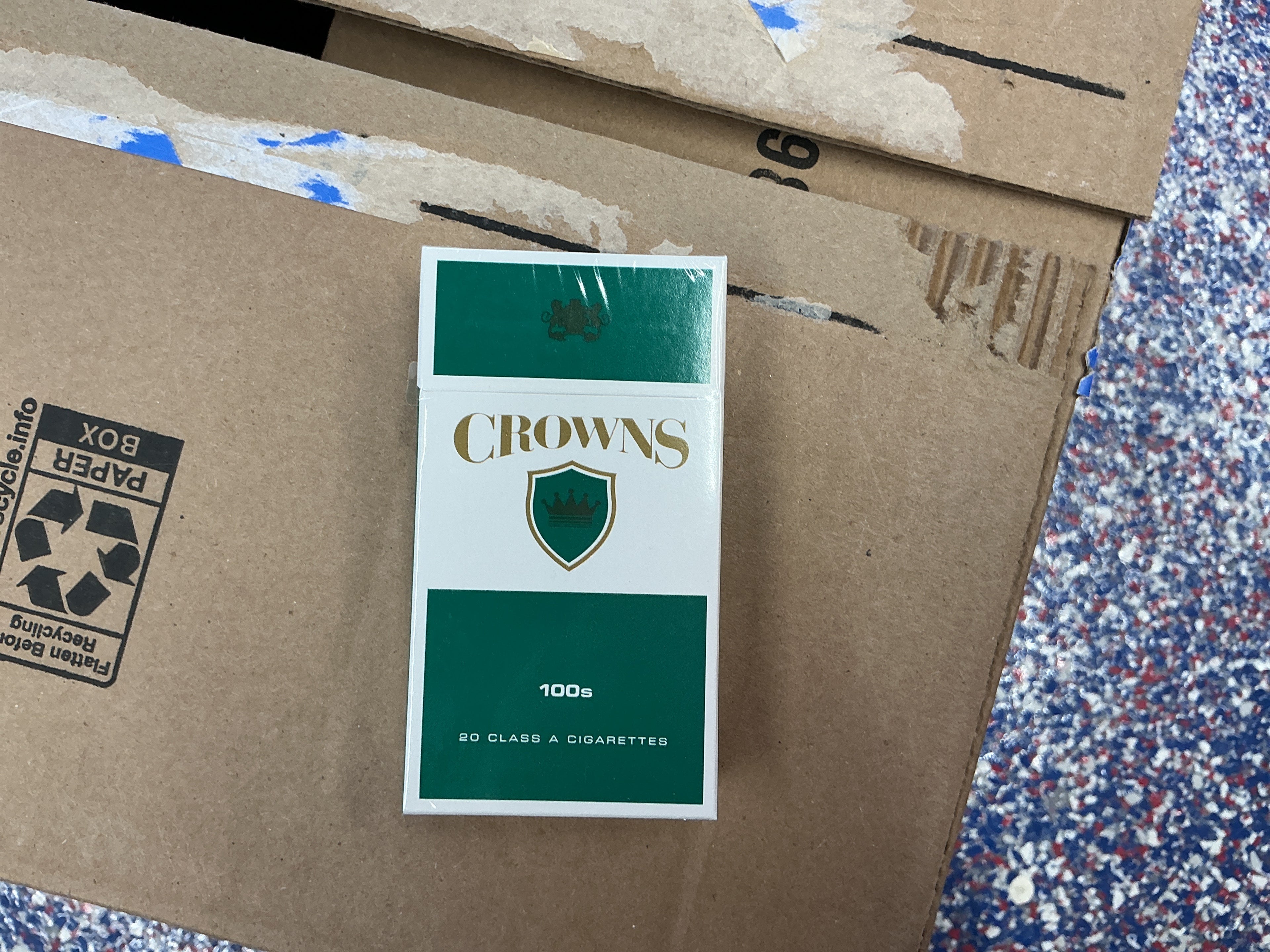 Crowns Dark Green Box 100